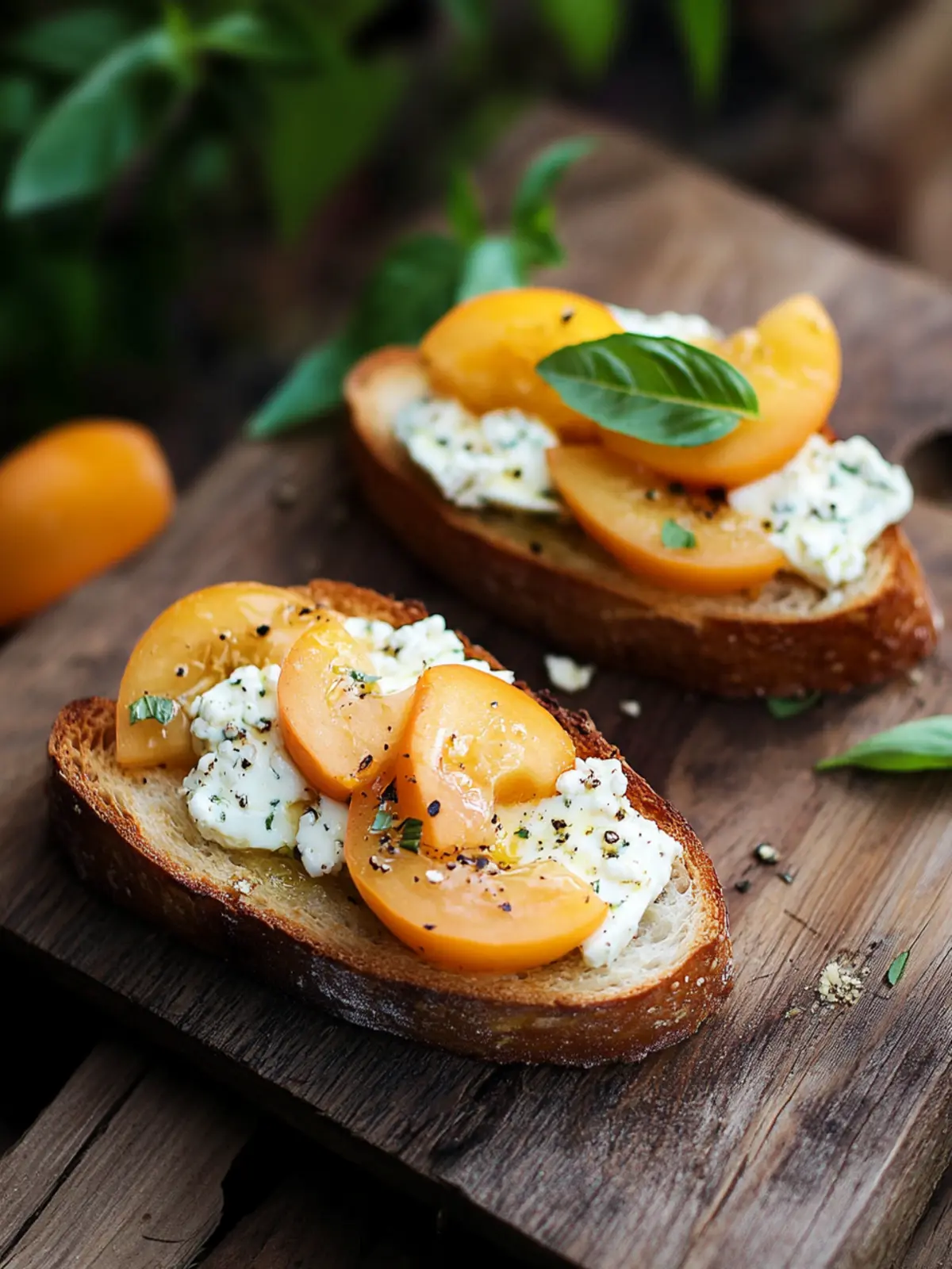 Aromawunder: Pfirsich-Bruschetta mit Gorgonzola
