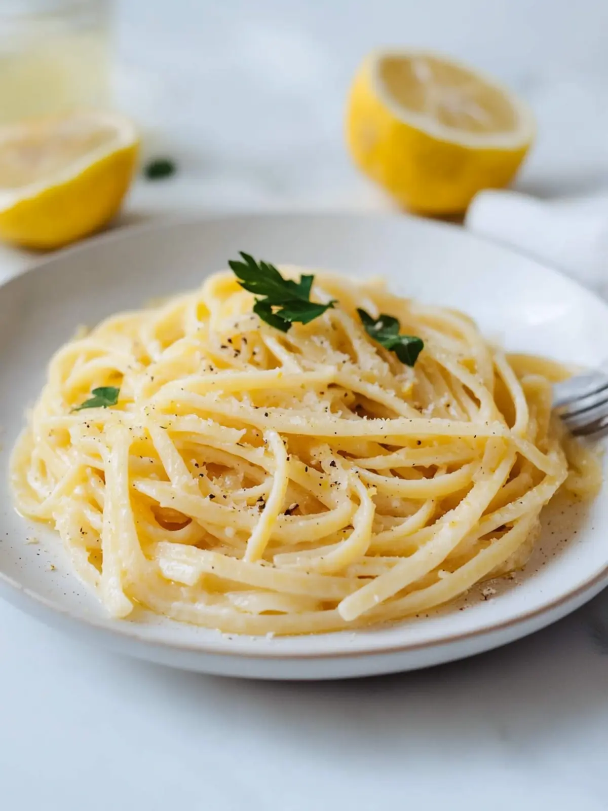 Pasta al Limone – fruchtige Zitronenpasta aus 4 Zutaten