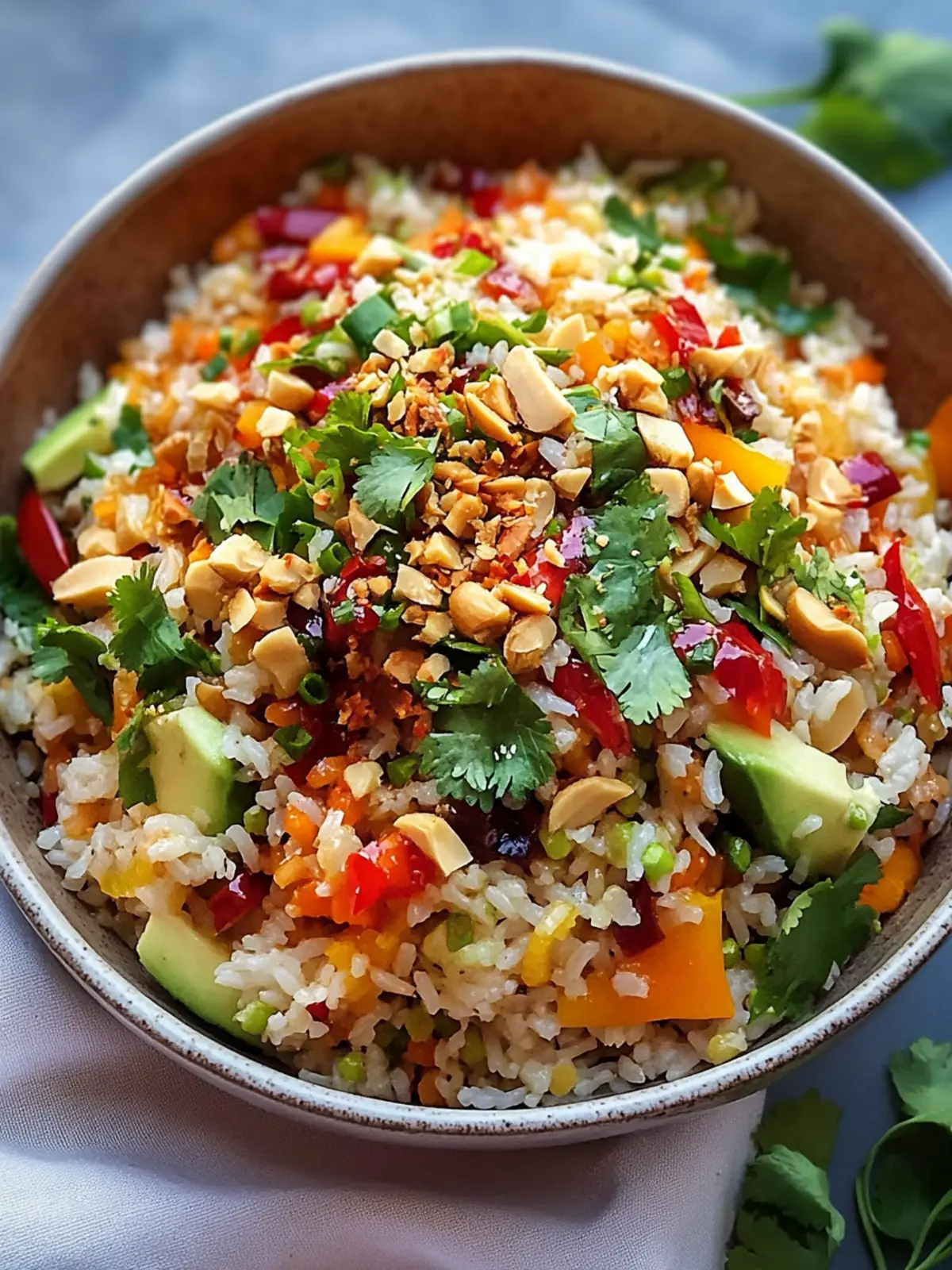 Crispy peanut-chili rice salad: the perfect summer recipe