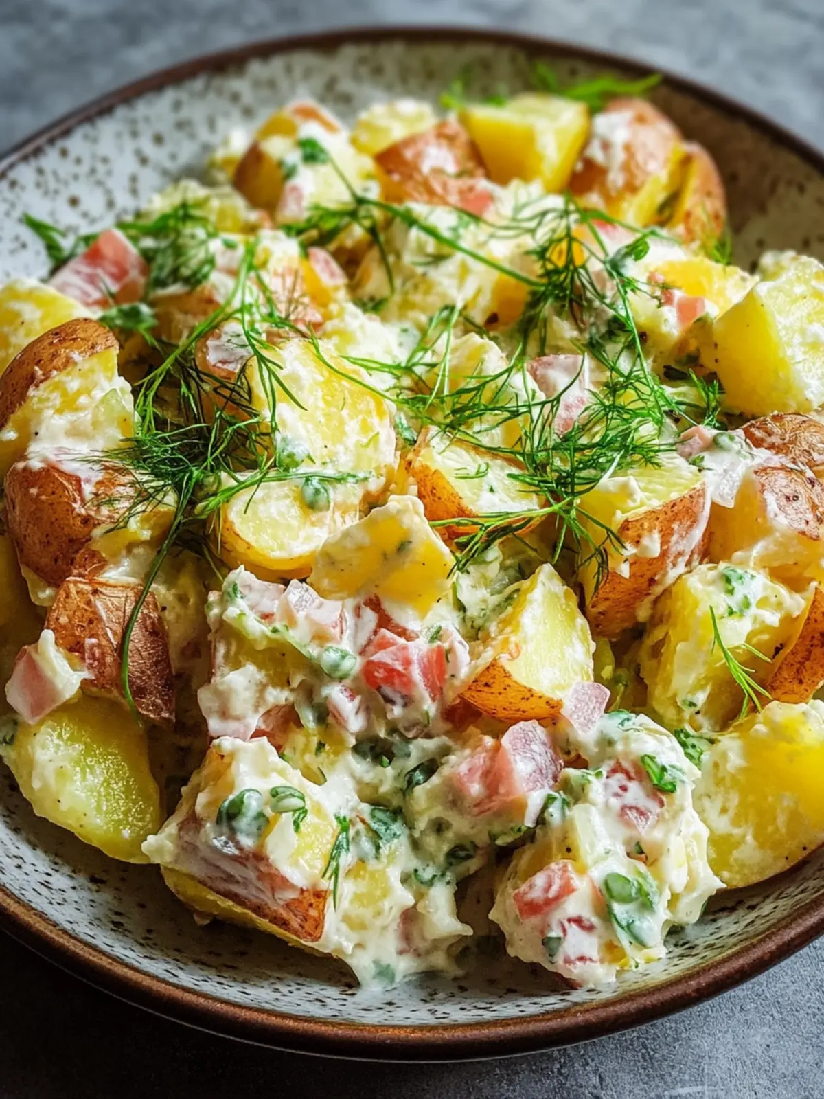 Knuspriger Smashed Kartoffelsalat – Trendgericht zum Verlieben