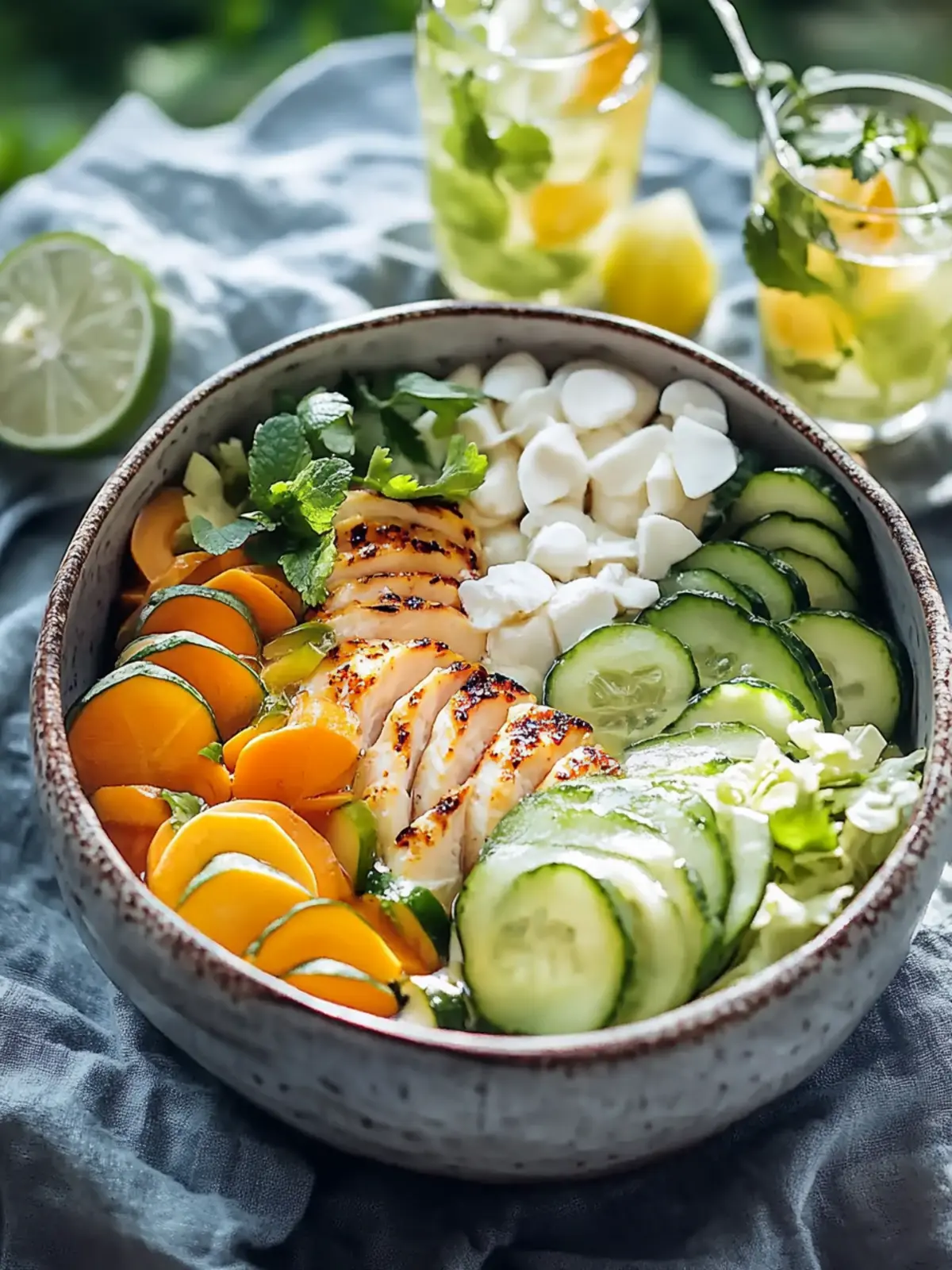Würzige Hähnchen Bowl