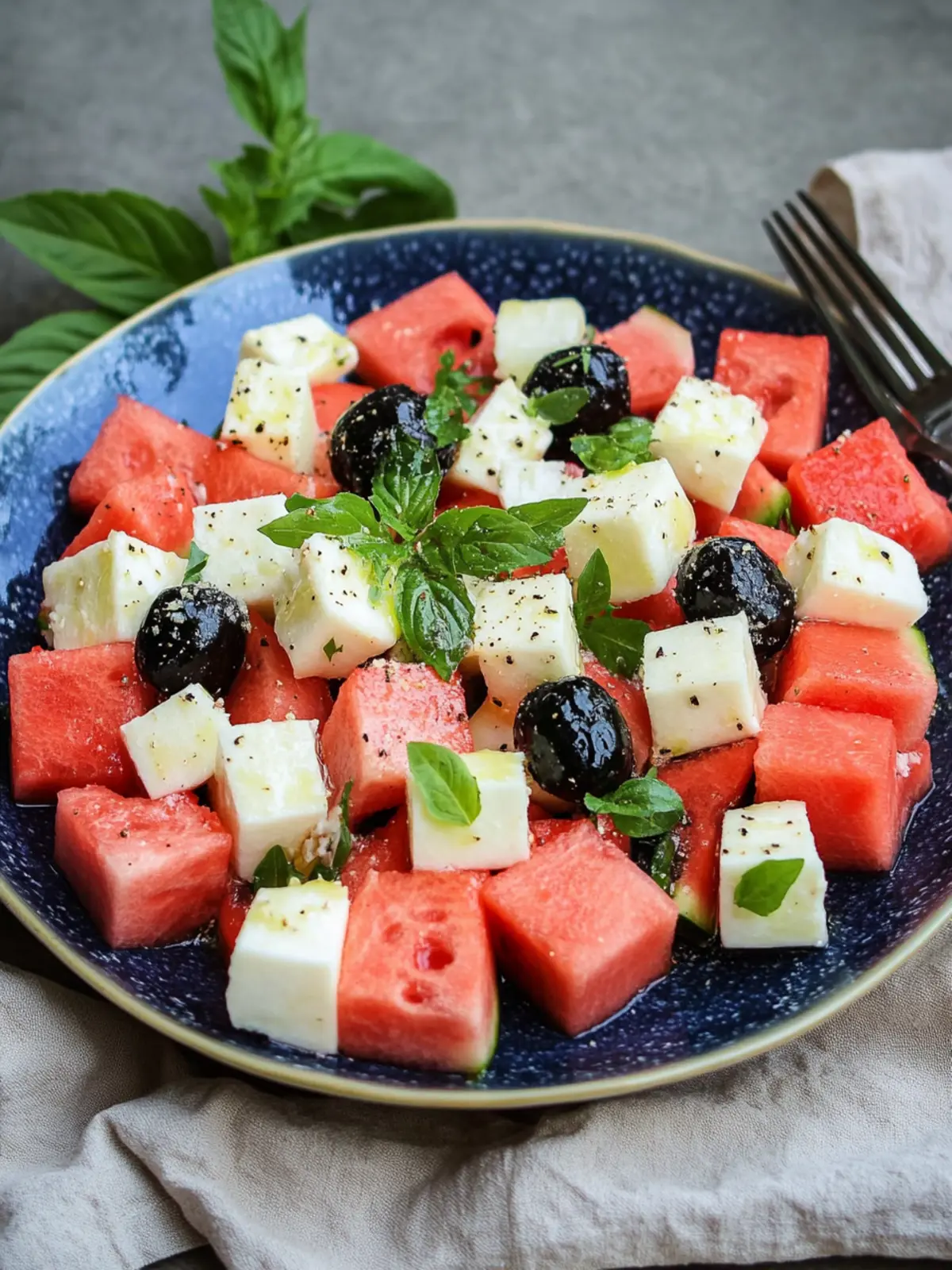 So einfach und so lecker: Wassermelonen-Feta-Salat