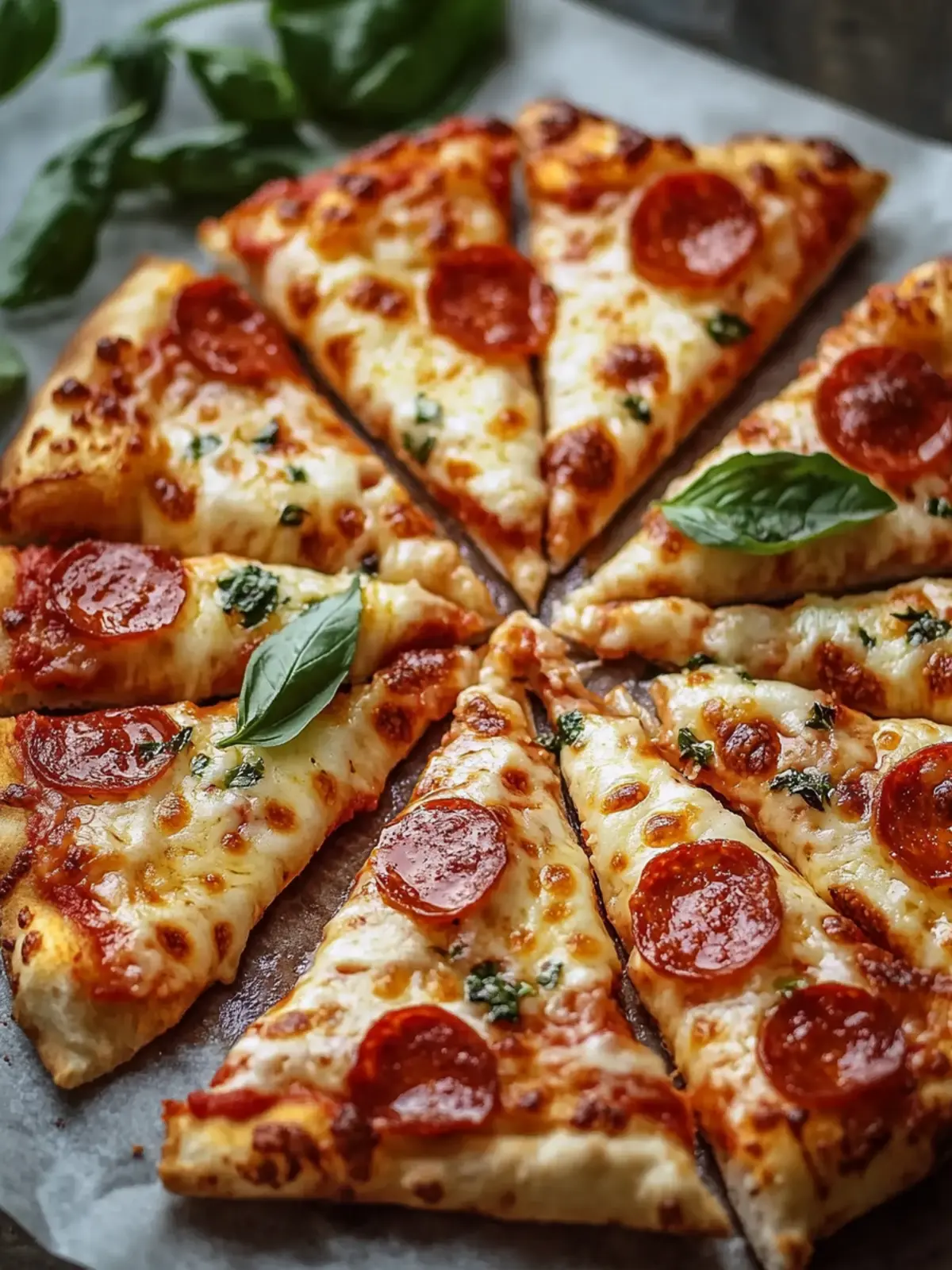 Schnelle Pizzastangen