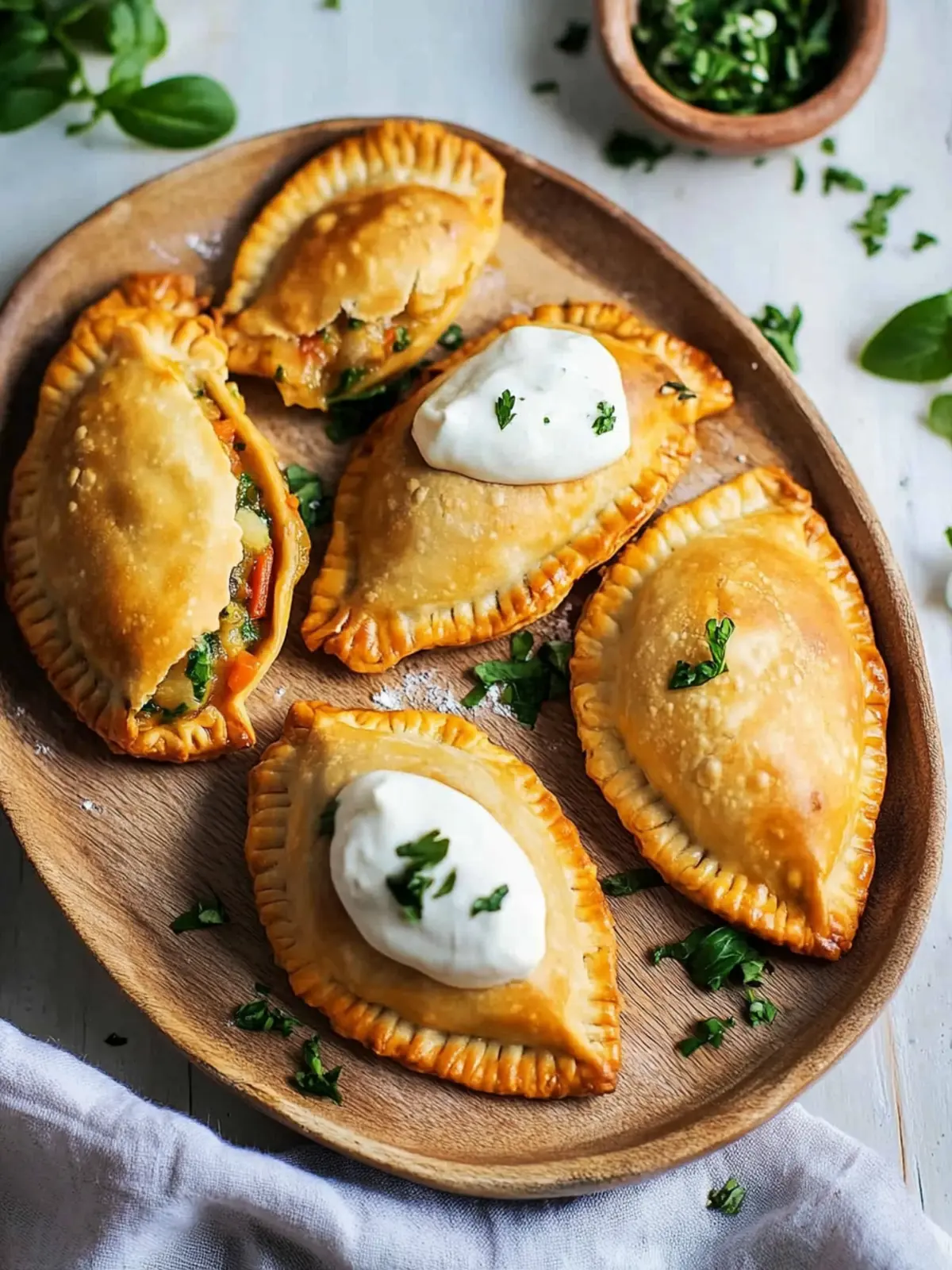 Vegane Empanadas mit Gemüsefüllung