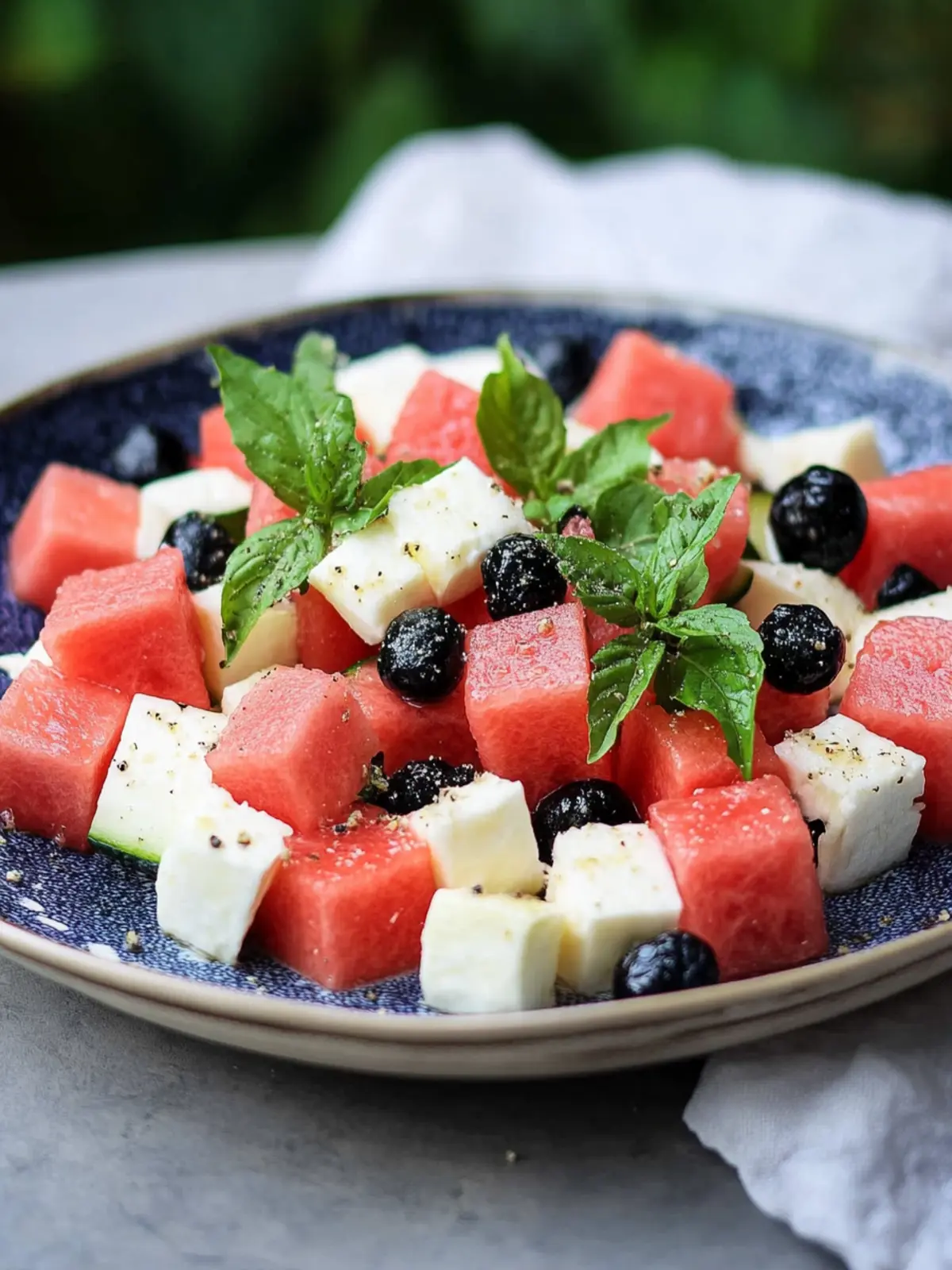 So einfach und so lecker: Wassermelonen-Feta-Salat