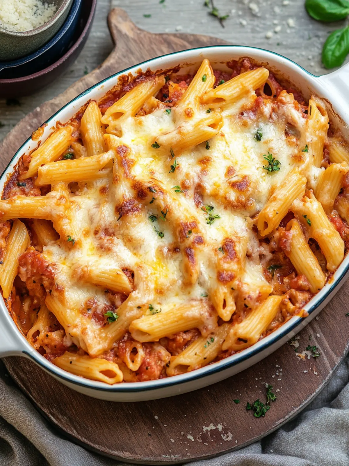 Vegetarian noodle casserole: quick & tasty