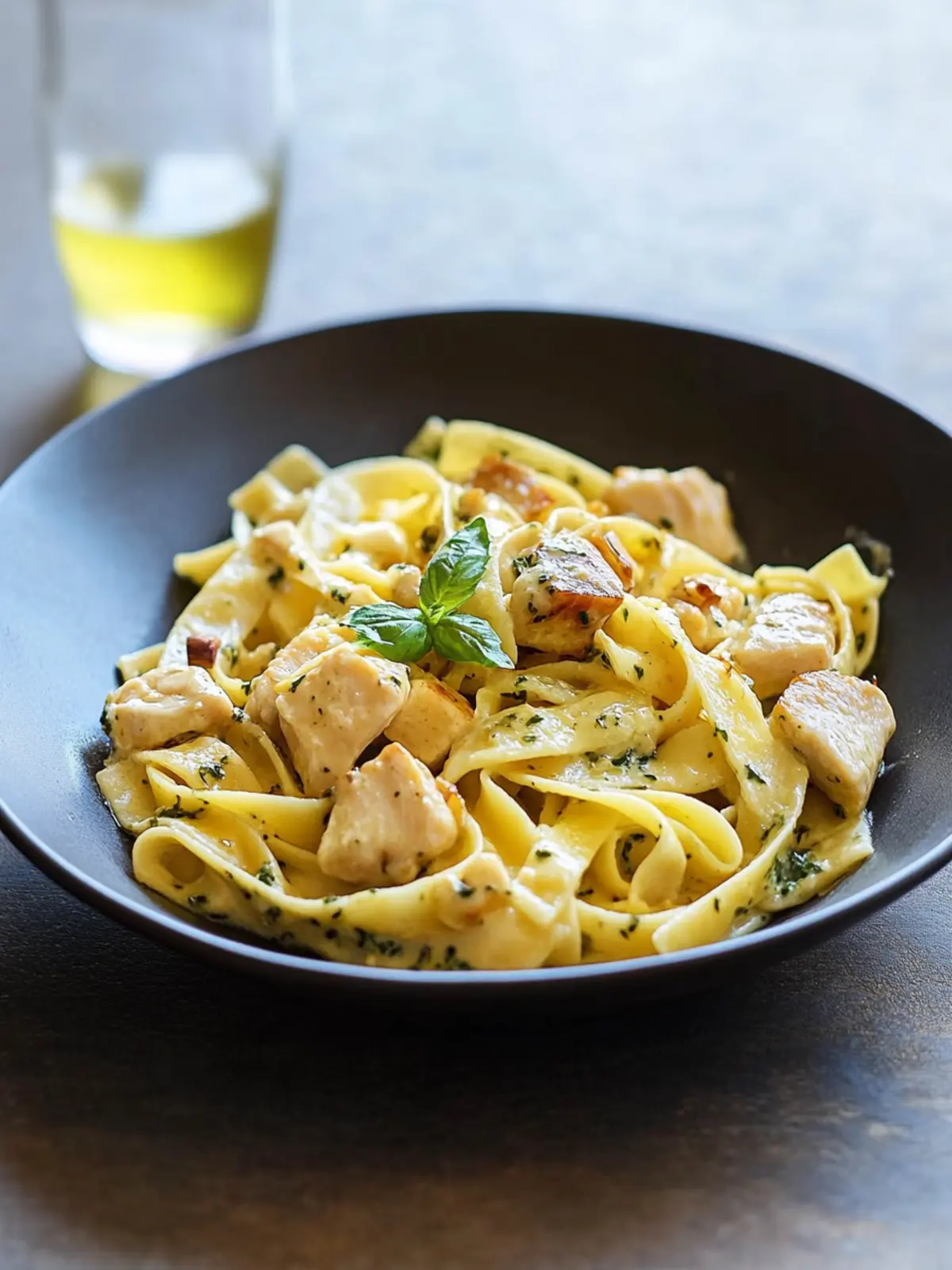 Cremige One Pot Pasta mit Hähnchen