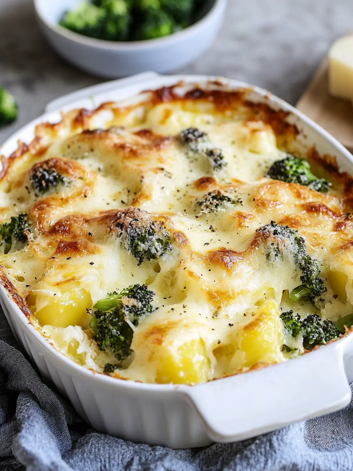 Kartoffelgratin mit Brokkoli