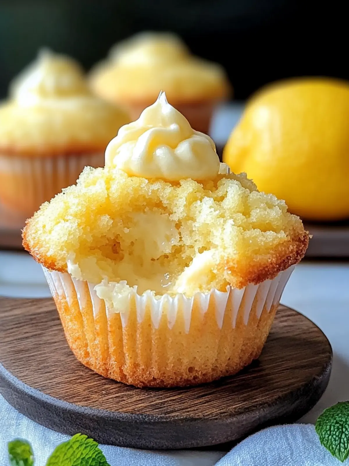 Zitronen-Creme-Käsekuchen-Muffins für den perfekten Genuss