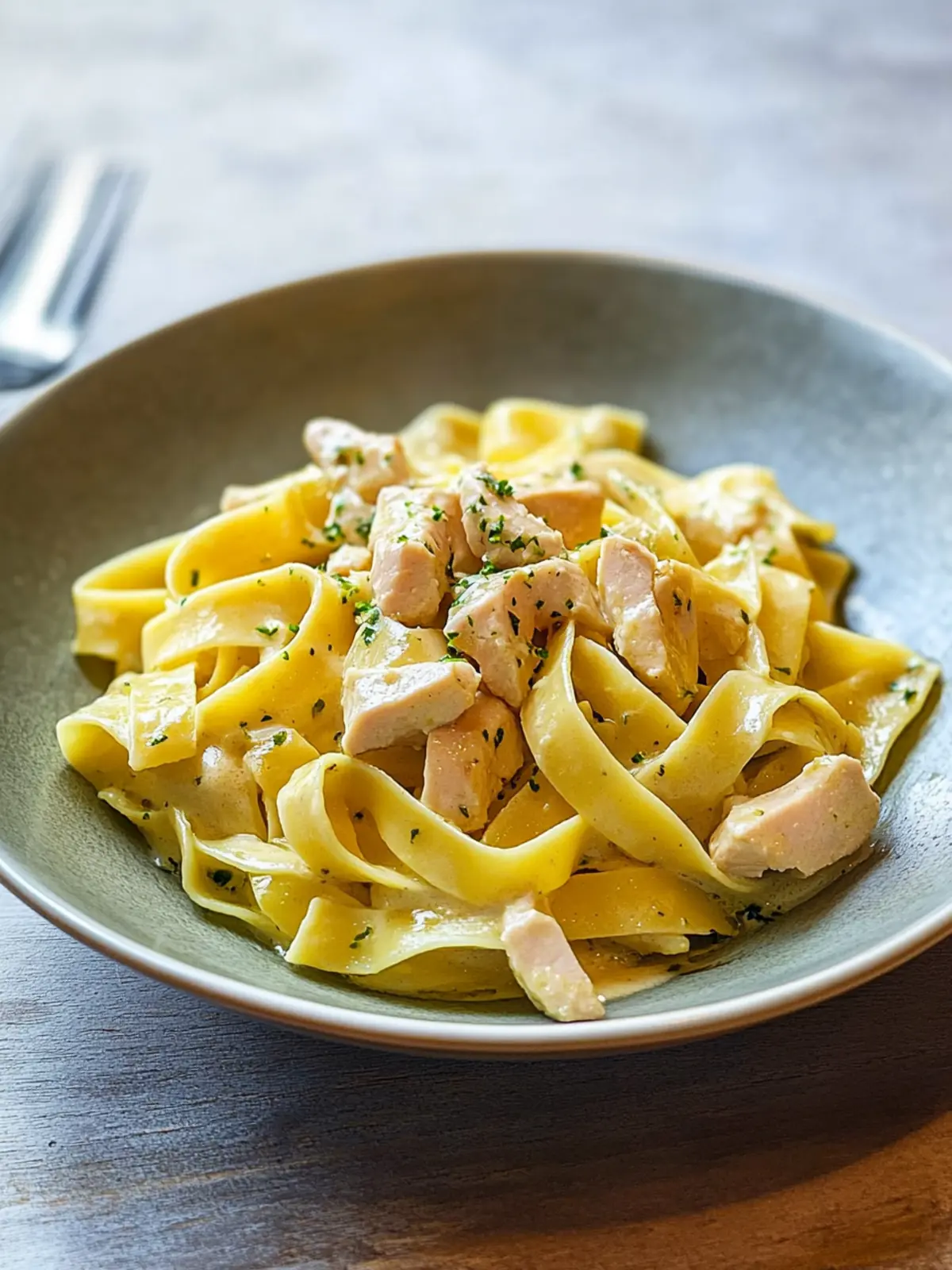 Cremige One Pot Pasta mit Hähnchen