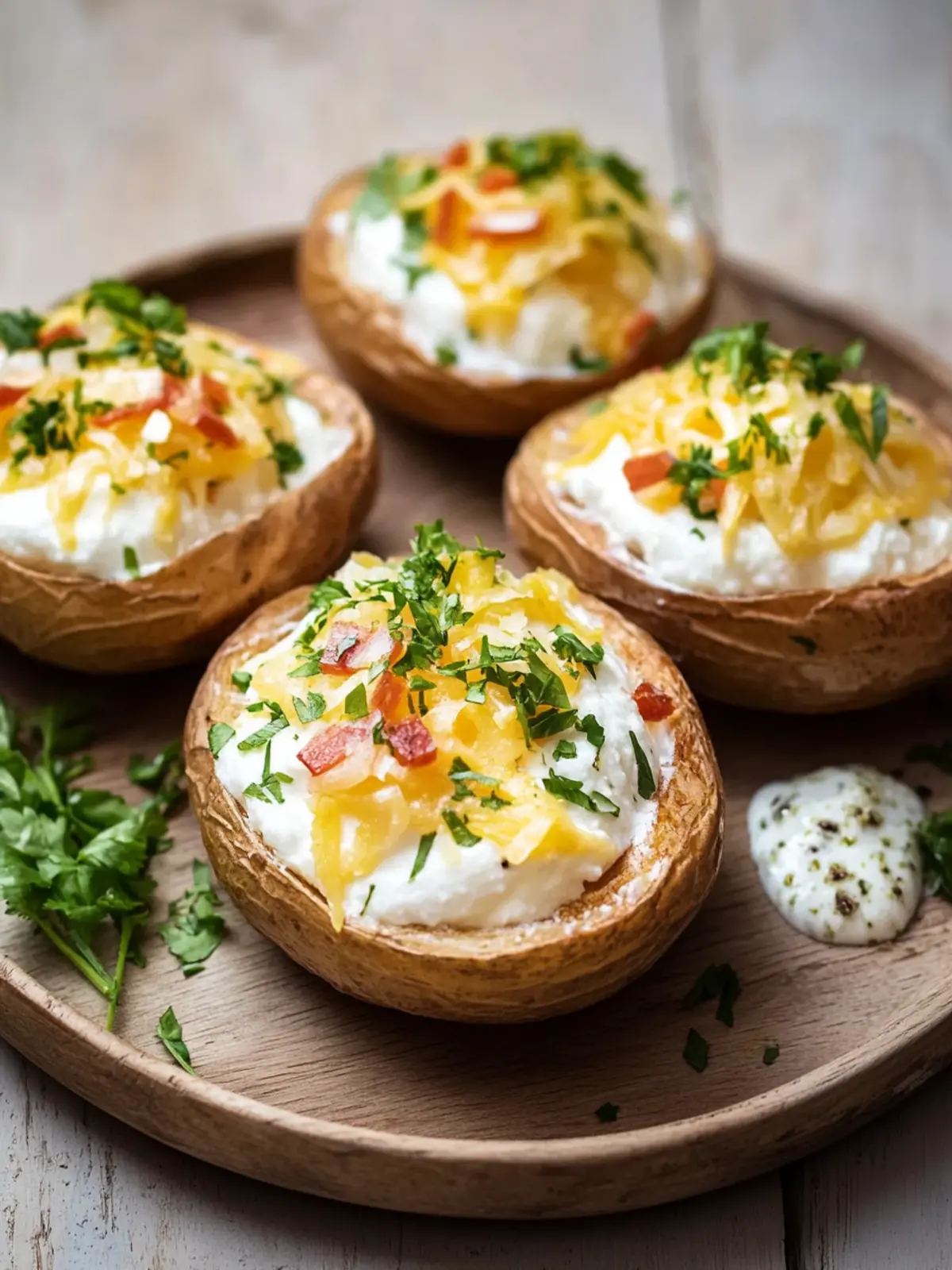 Ofenkartoffeln mit Quark (ohne Alufolie)