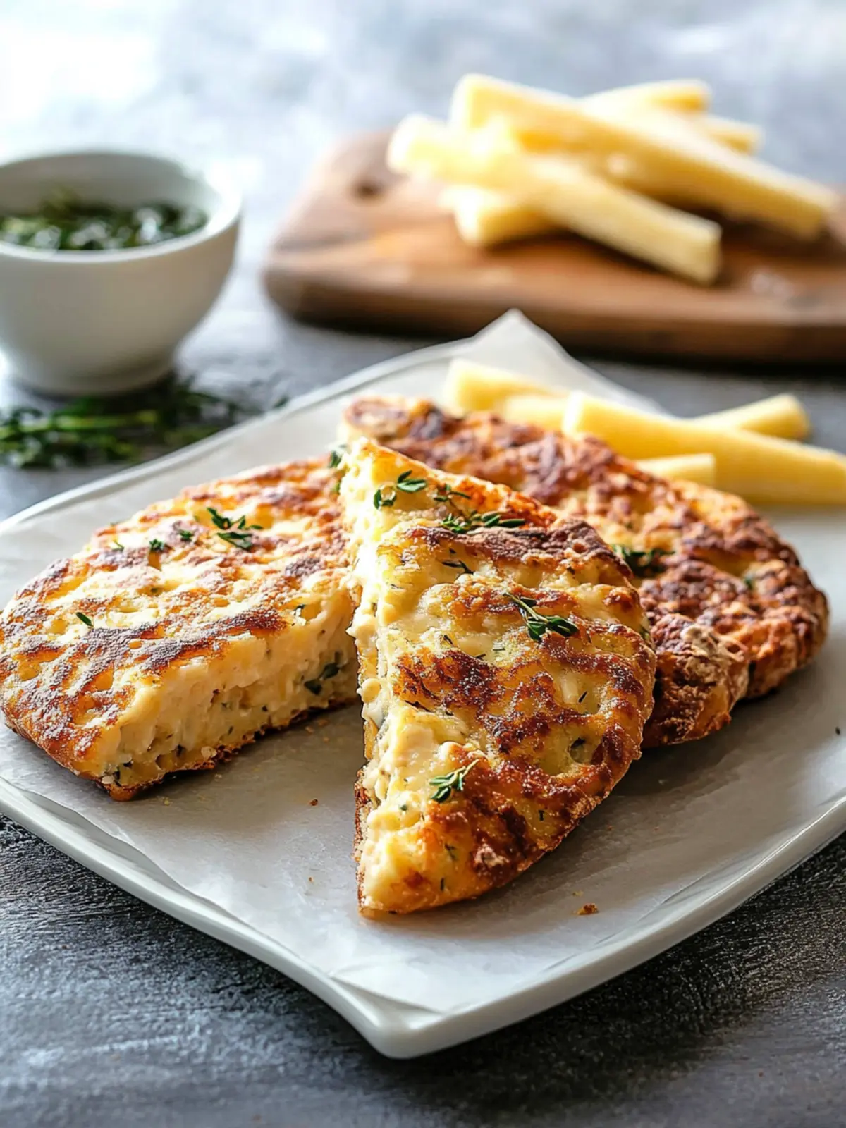 Keto Käse Knoblauchbrot