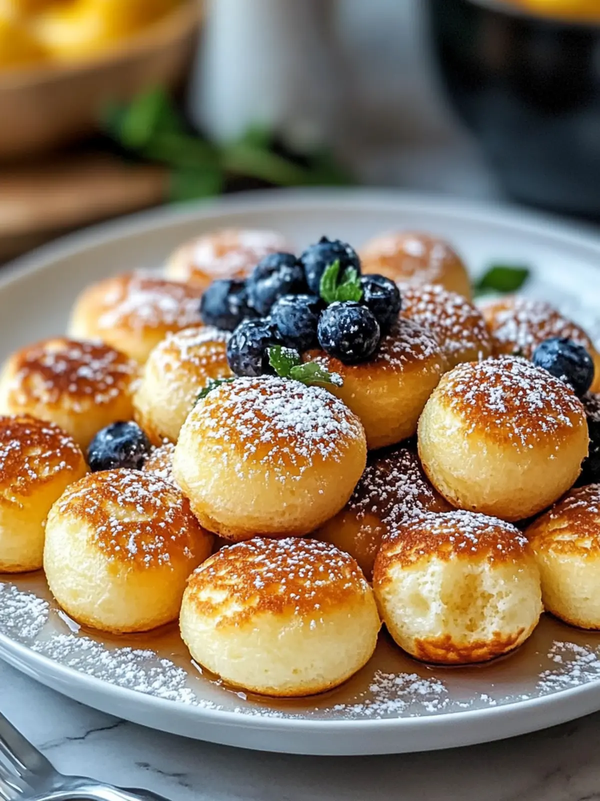 Fluffige Pancake Poppers für schnelle Frühstücksglücksmomente