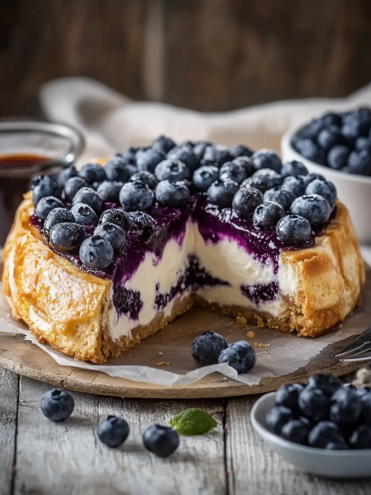 Blaubeer-Cheesecake-Plunderzopf – Das perfekte Rezept für deinen Kaffeetisch