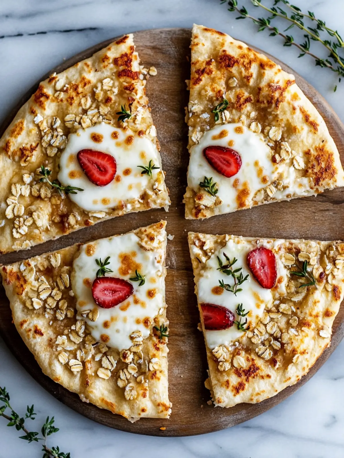 Oatmeal yogurt flatbread - delicious, healthy, and prepared in a flash