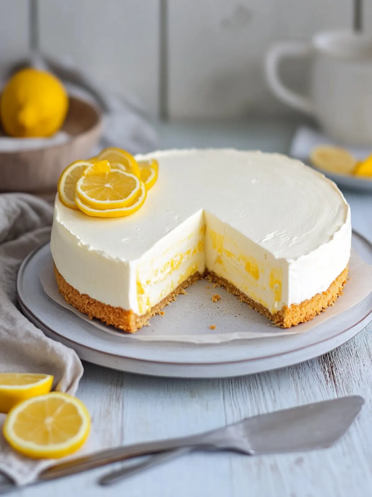 Philadelphia-Torte mit Zitrone – einfaches Rezept ohne Backen