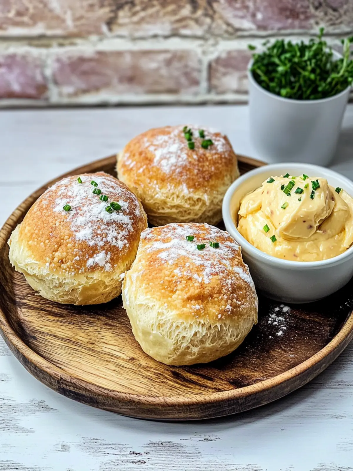 Teigbällchen mit Knoblauchbutter Rezept