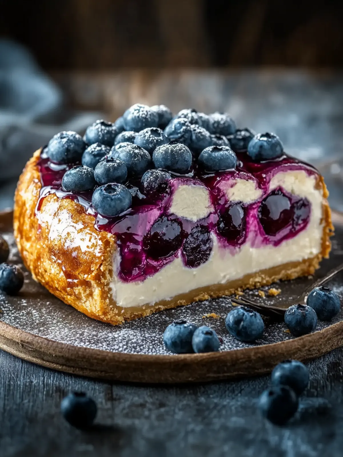 Blaubeer-Cheesecake-Plunderzopf – Das perfekte Rezept für deinen Kaffeetisch