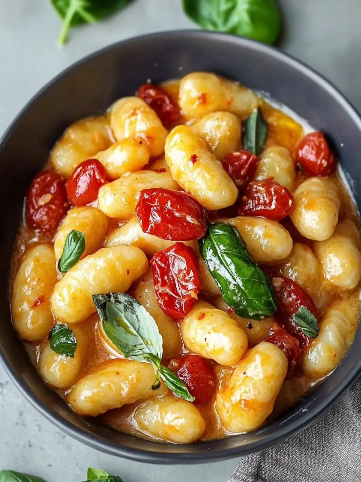 Vegan Gnocchi with creamy sun-dried tomato sauce