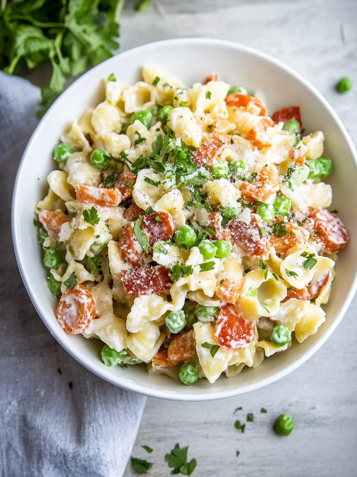 Cremiger Nudelsalat