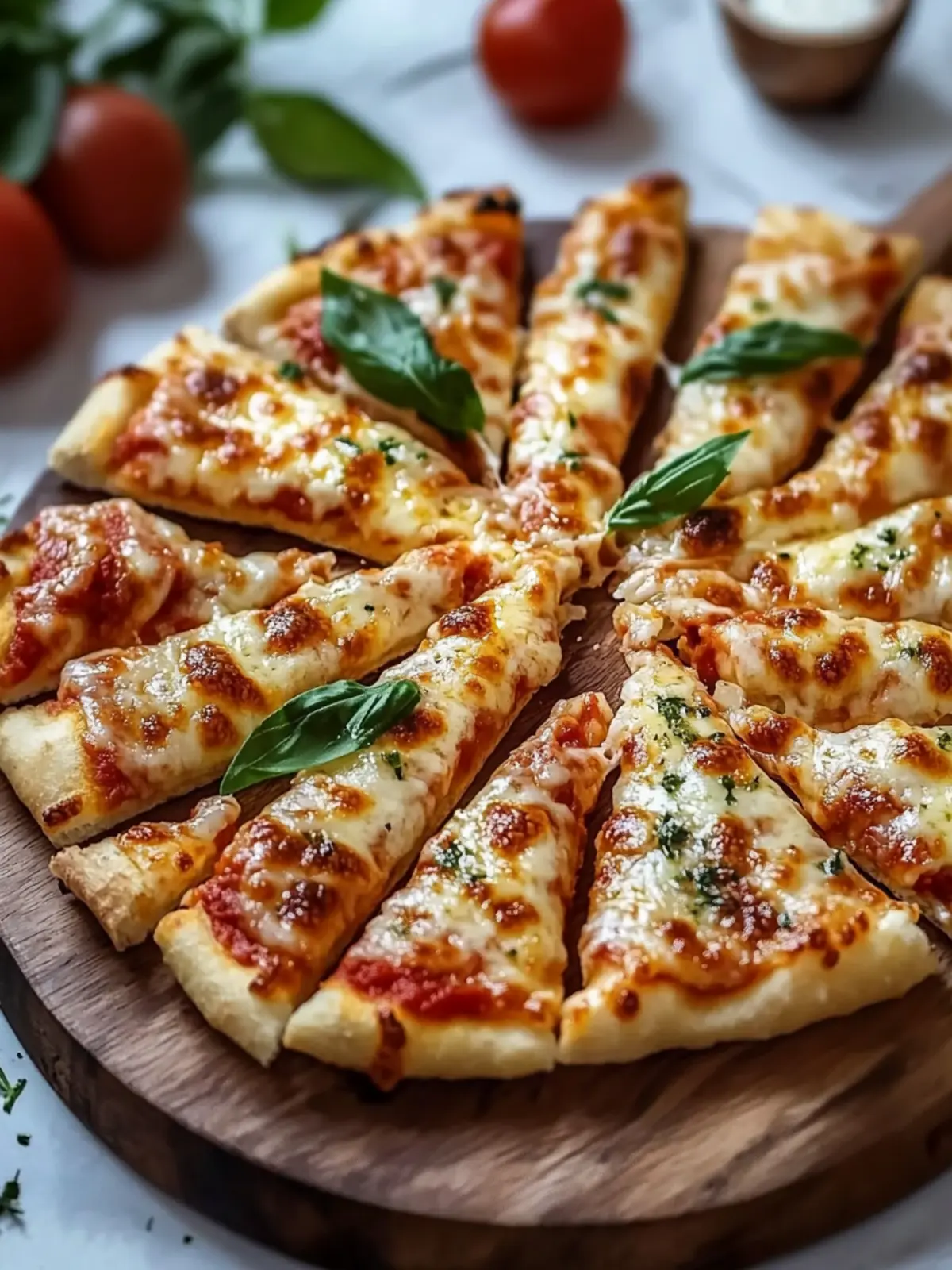 Schnelle Pizzastangen