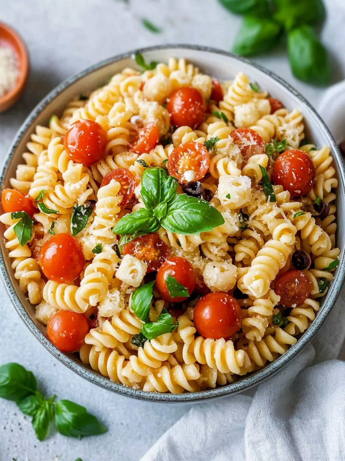Mediterraner Nudelsalat