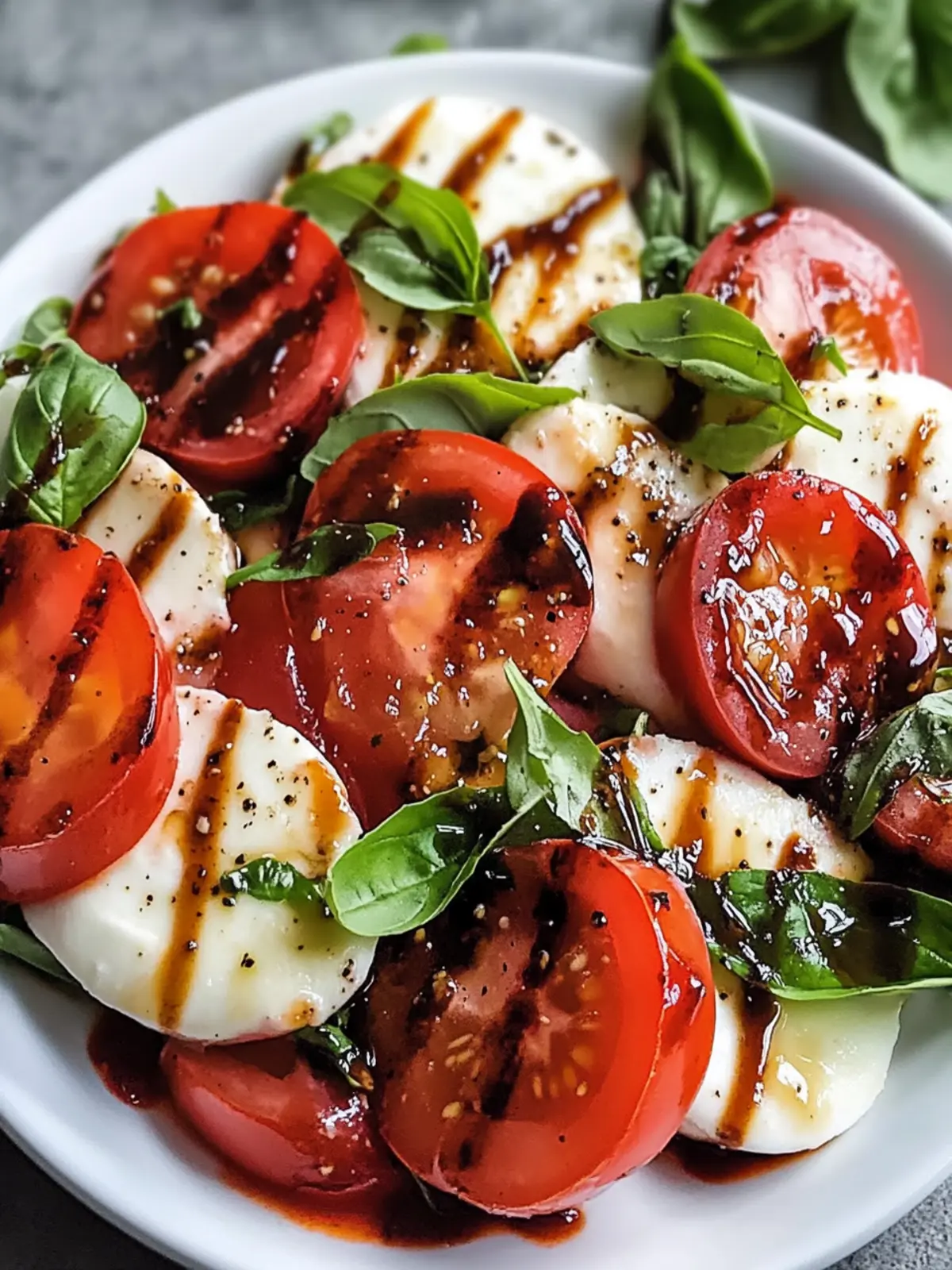 Balsamico Erdbeer Caprese Salat für den Sommer
