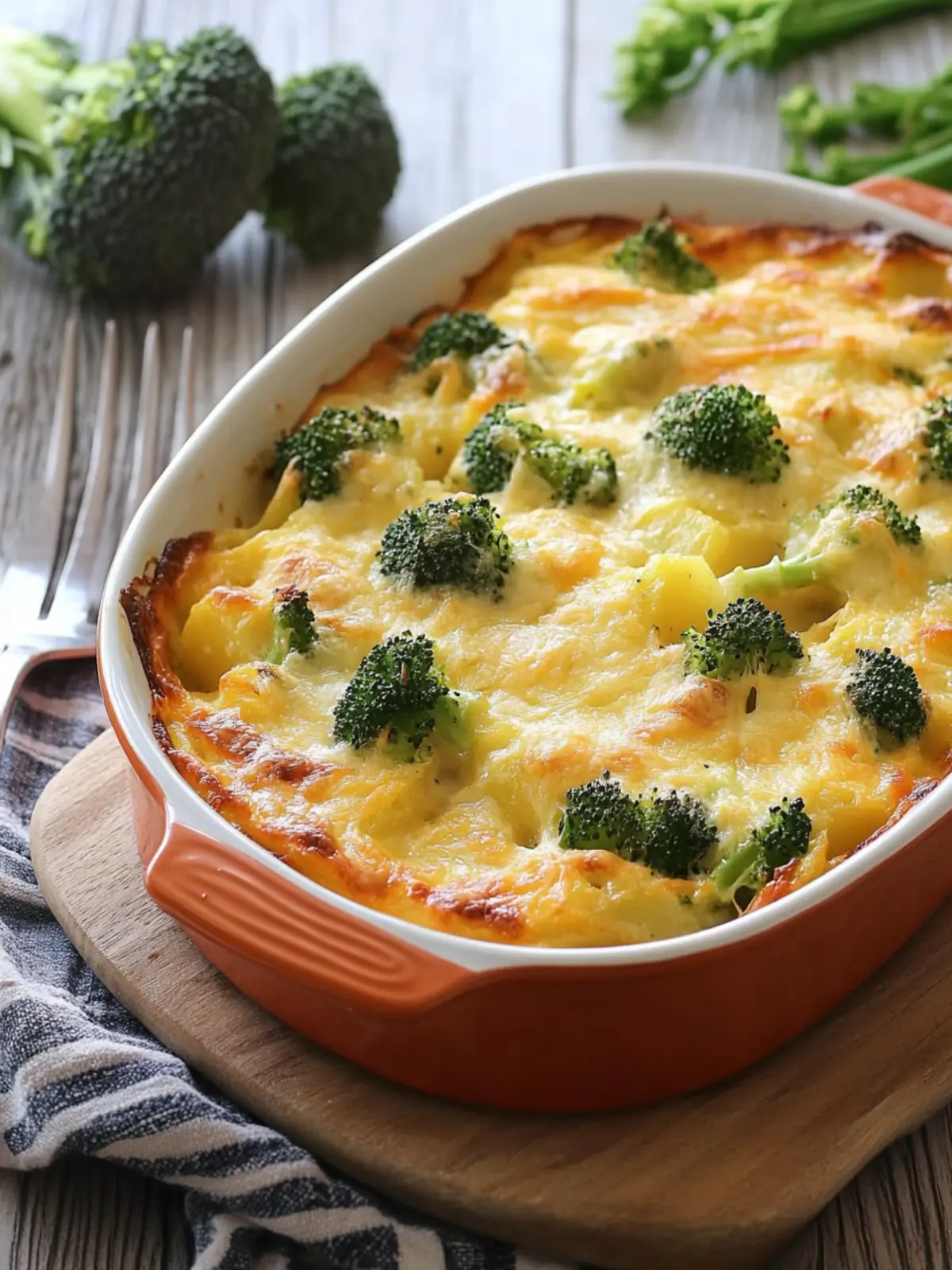 This broccoli potato casserole is a real favorite from the oven