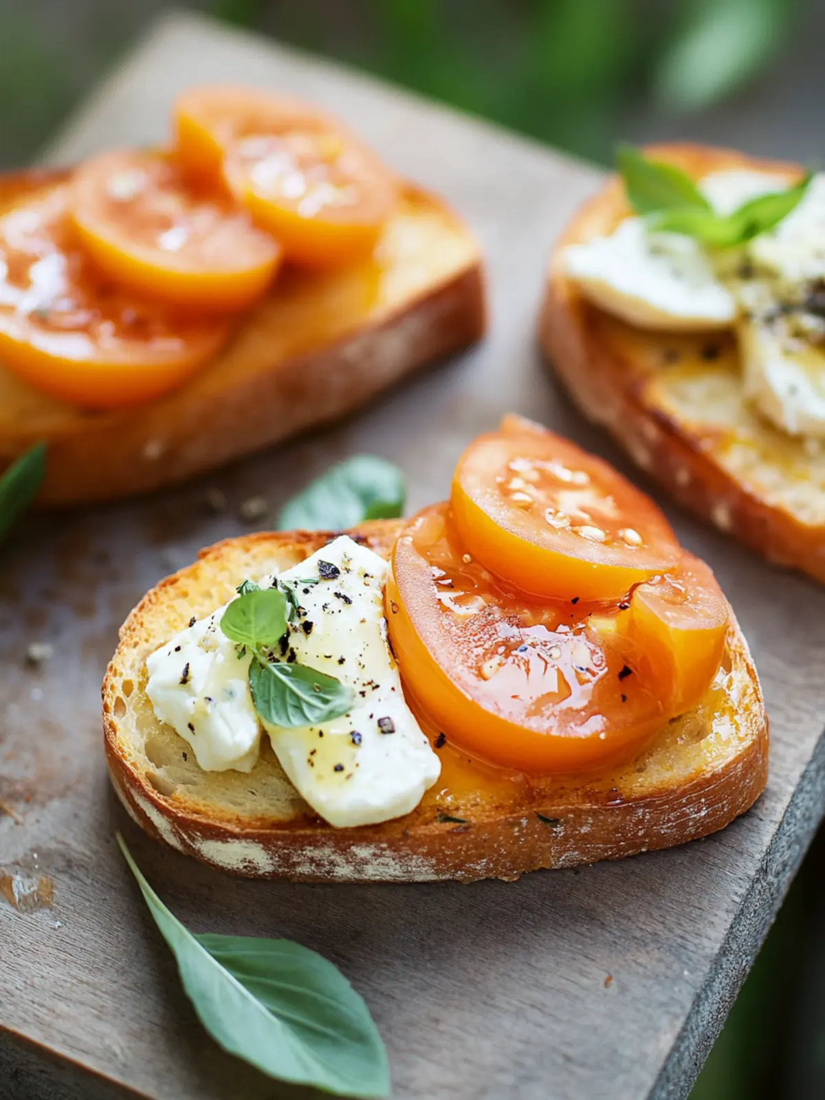 Aromawunder: Pfirsich-Bruschetta mit Gorgonzola