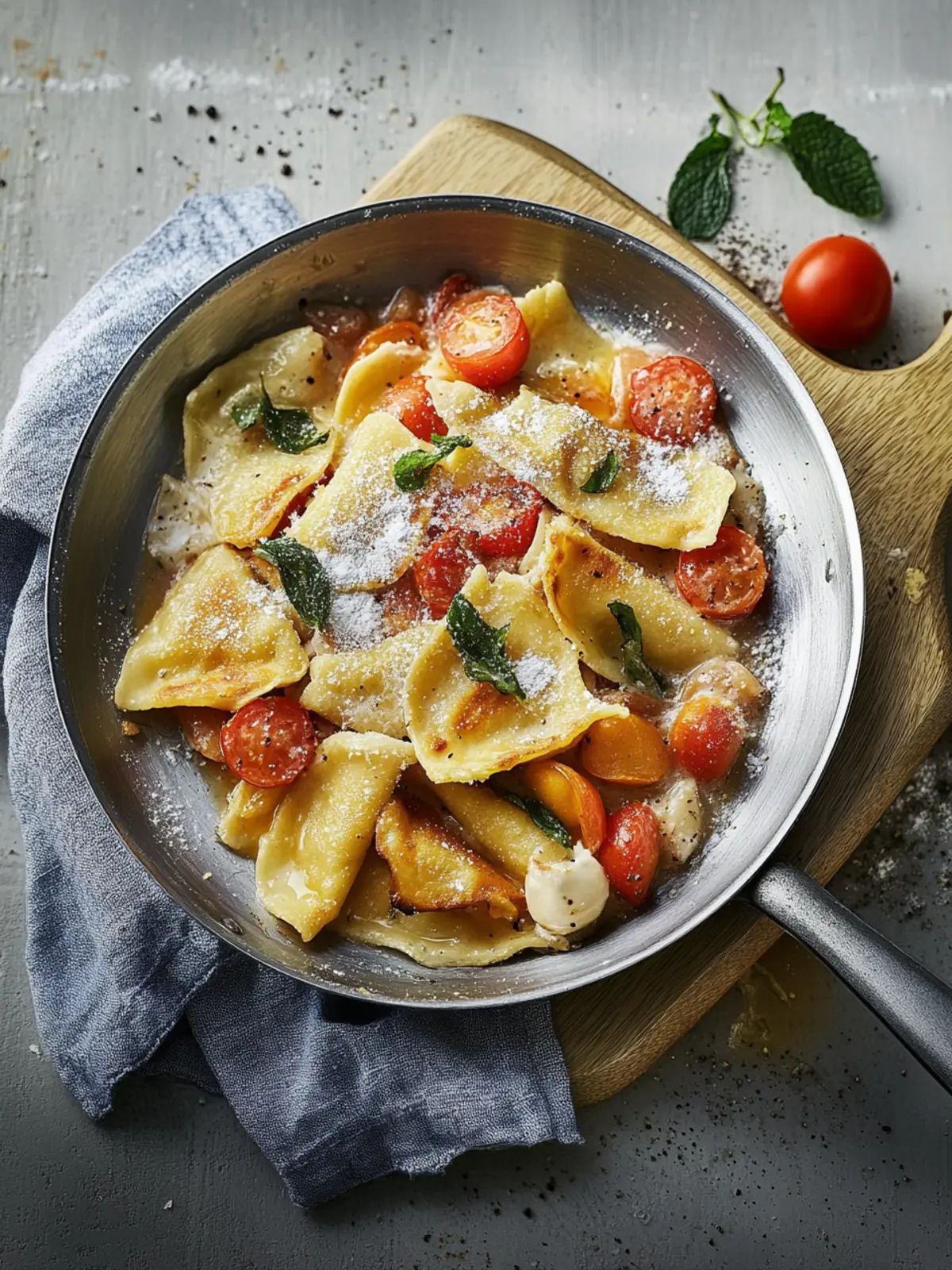 Maultaschen-Gemüse-Pfanne