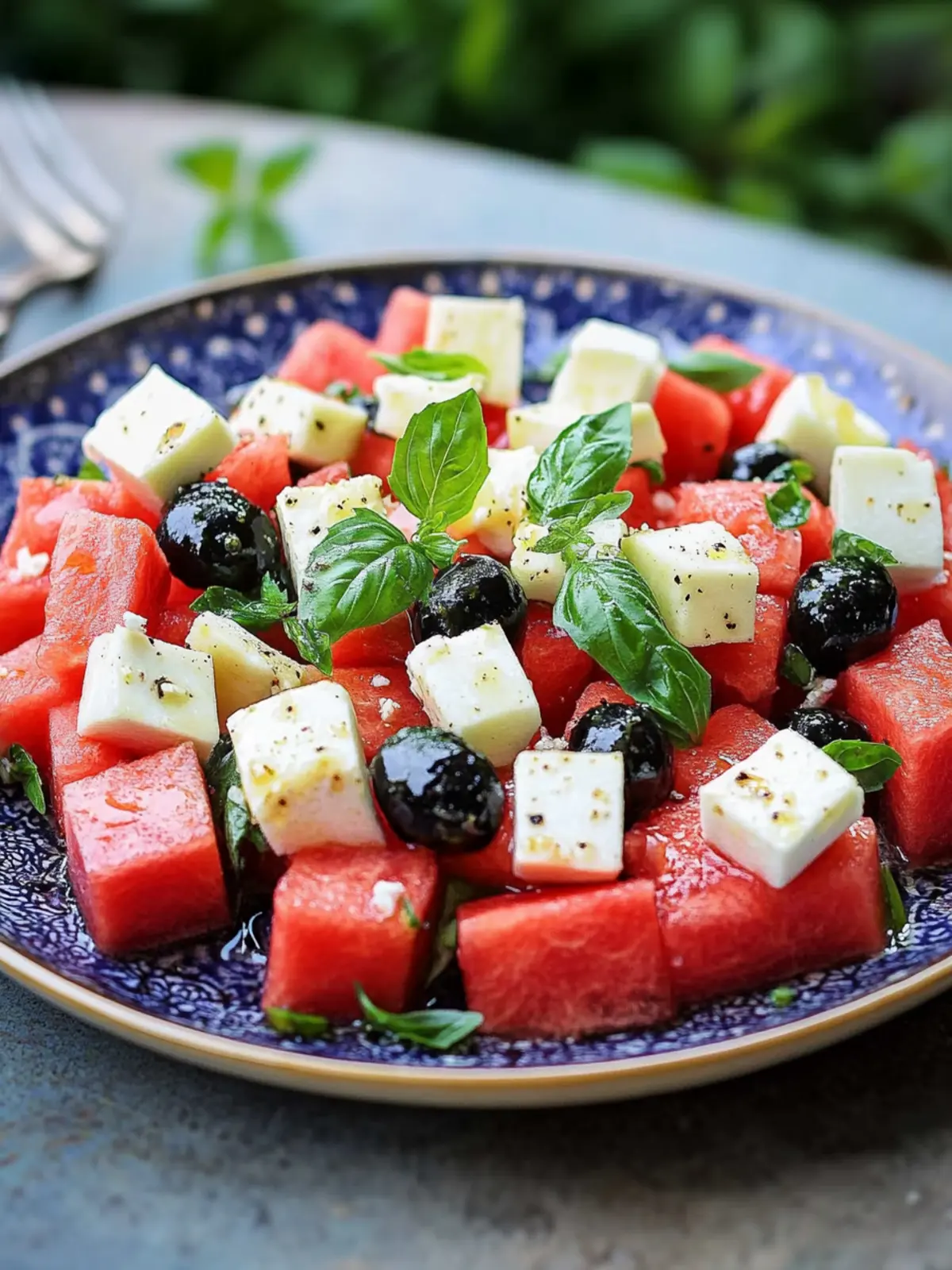 So einfach und so lecker: Wassermelonen-Feta-Salat