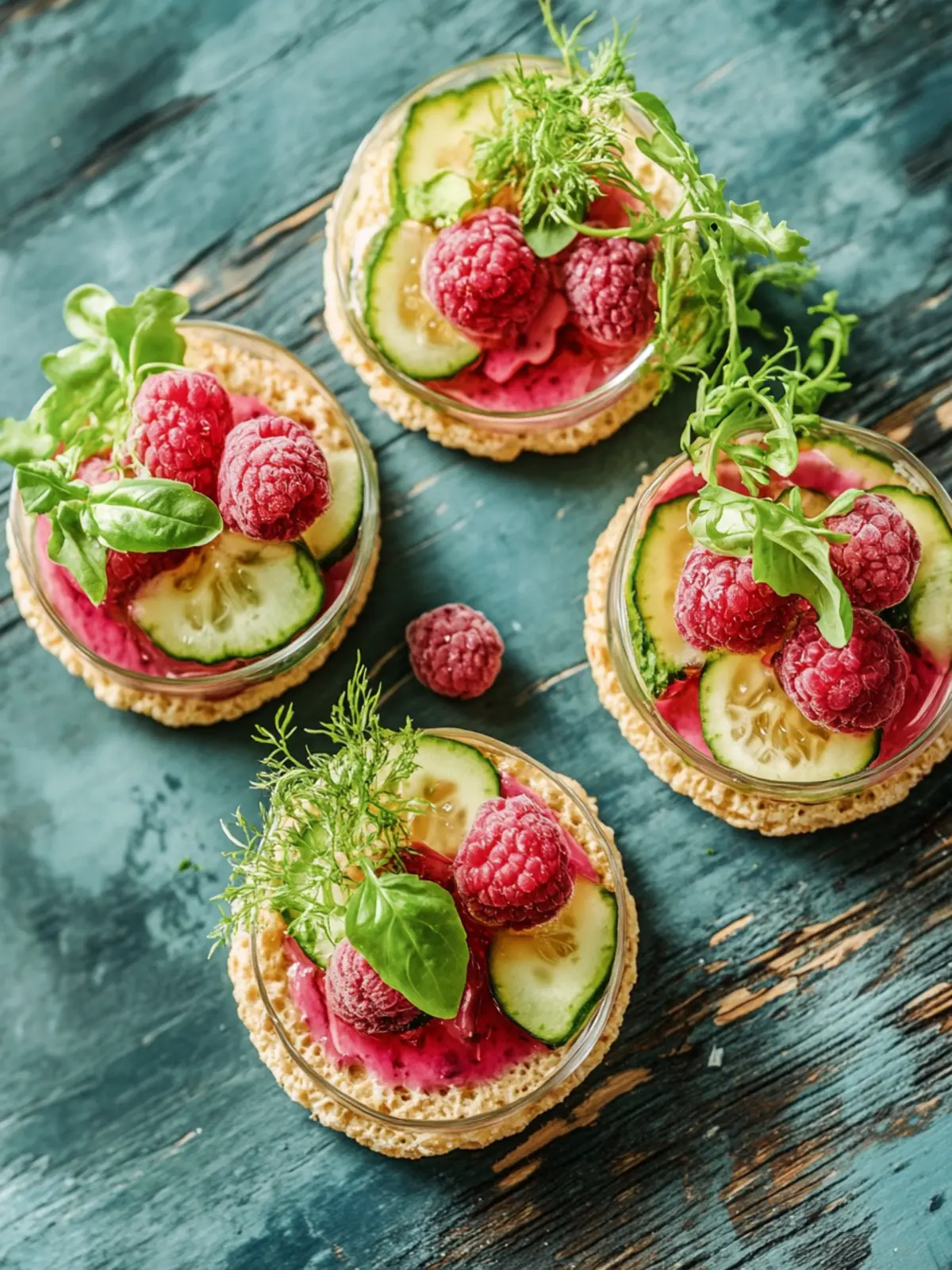 Farbenfrohes veganes Fingerfood