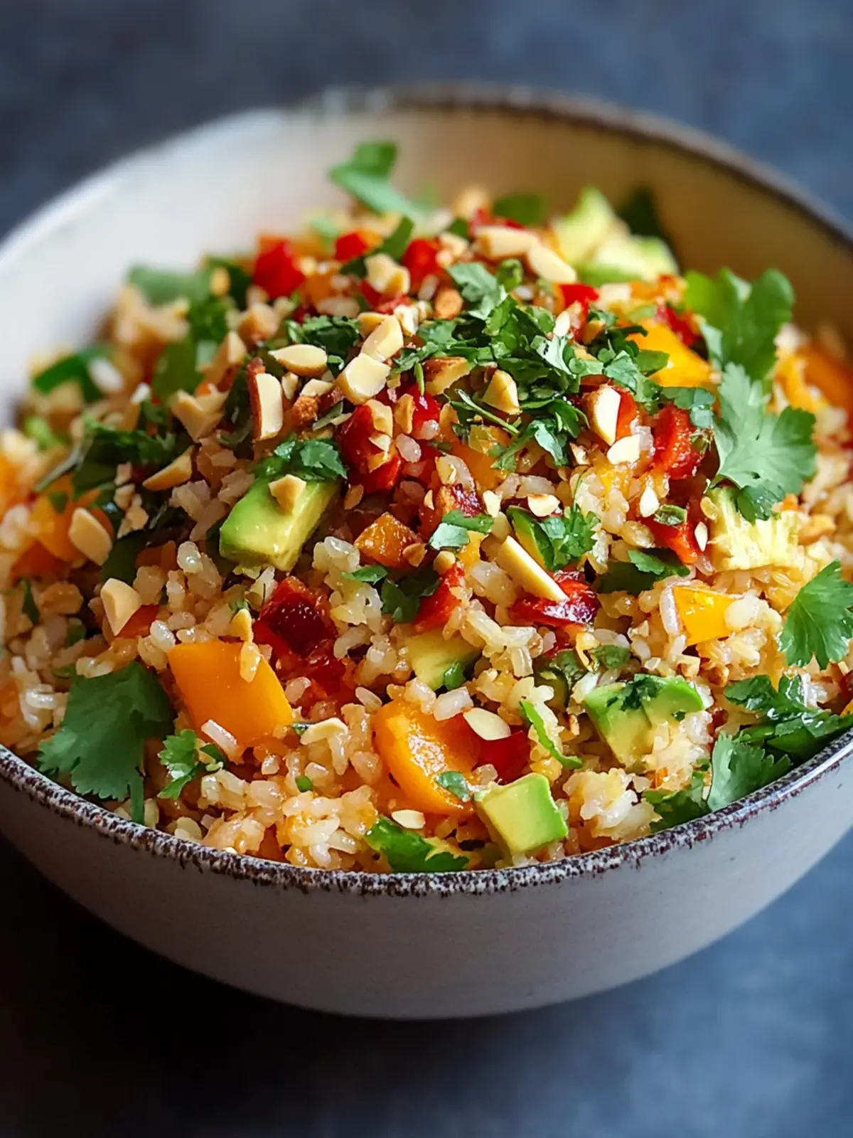 Crispy peanut-chili rice salad: the perfect summer recipe