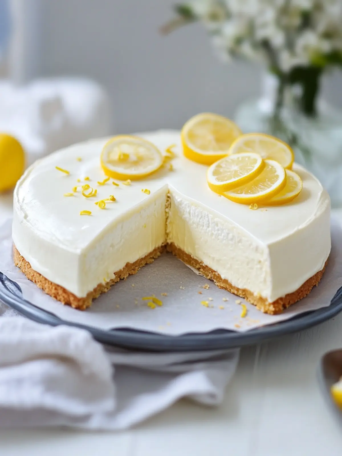 Philadelphia-Torte mit Zitrone – einfaches Rezept ohne Backen