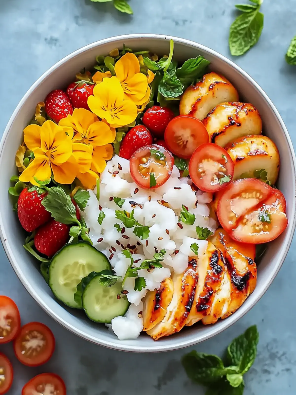 Würzige Hähnchen Bowl