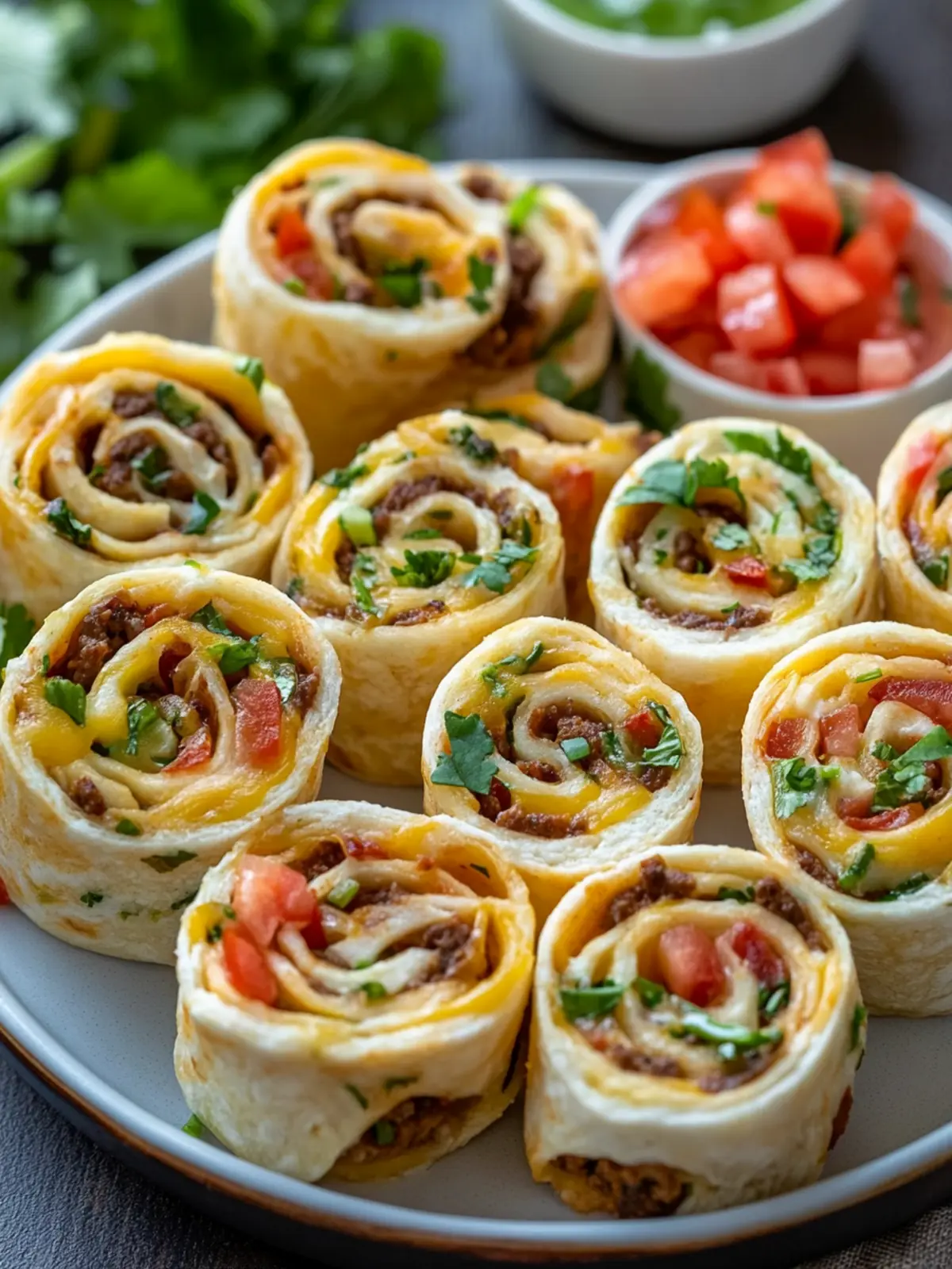 Leckere Taco Pinwheels – Ideal für jede Party und Appetizer