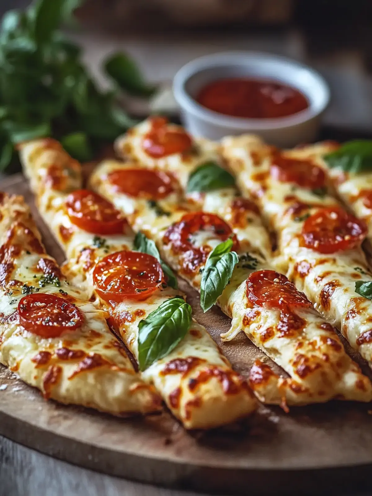 Schnelle Pizzastangen