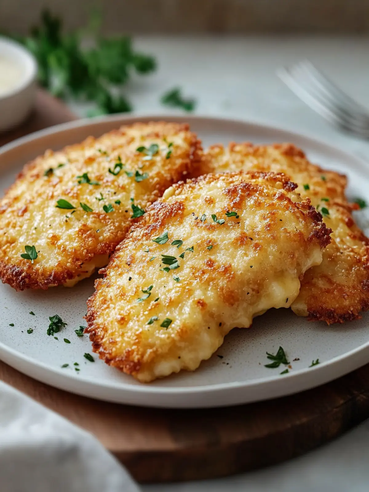 Airfryer Parmesan Hähnchen Rezept