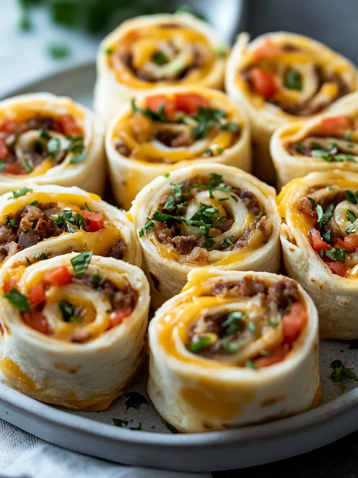 Leckere Taco Pinwheels – Ideal für jede Party und Appetizer