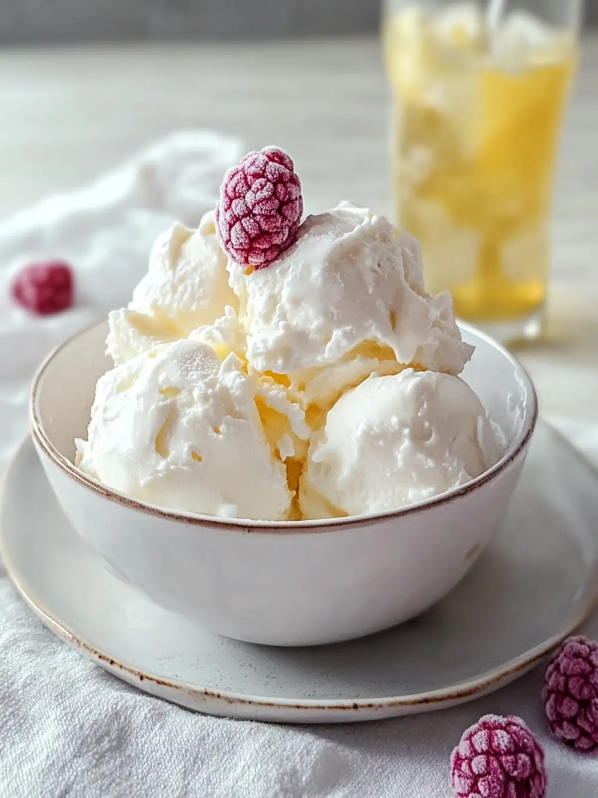 Joghurt Eis ohne Eismaschine Rezept mit schneller Zubereitung
