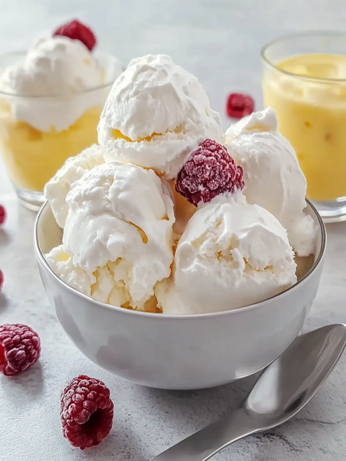 Joghurt Eis ohne Eismaschine Rezept mit schneller Zubereitung