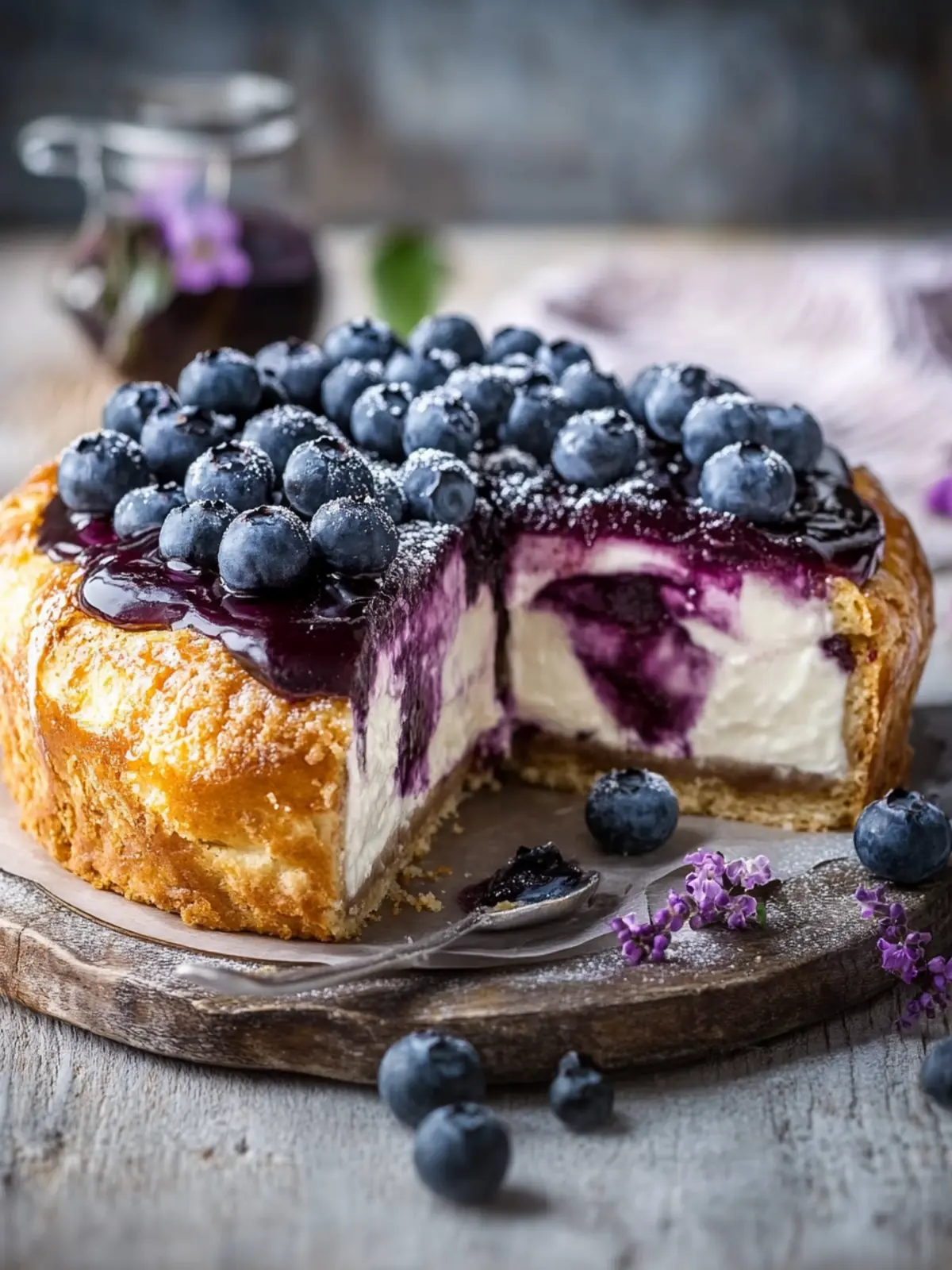 Blaubeer-Cheesecake-Plunderzopf – Das perfekte Rezept für deinen Kaffeetisch