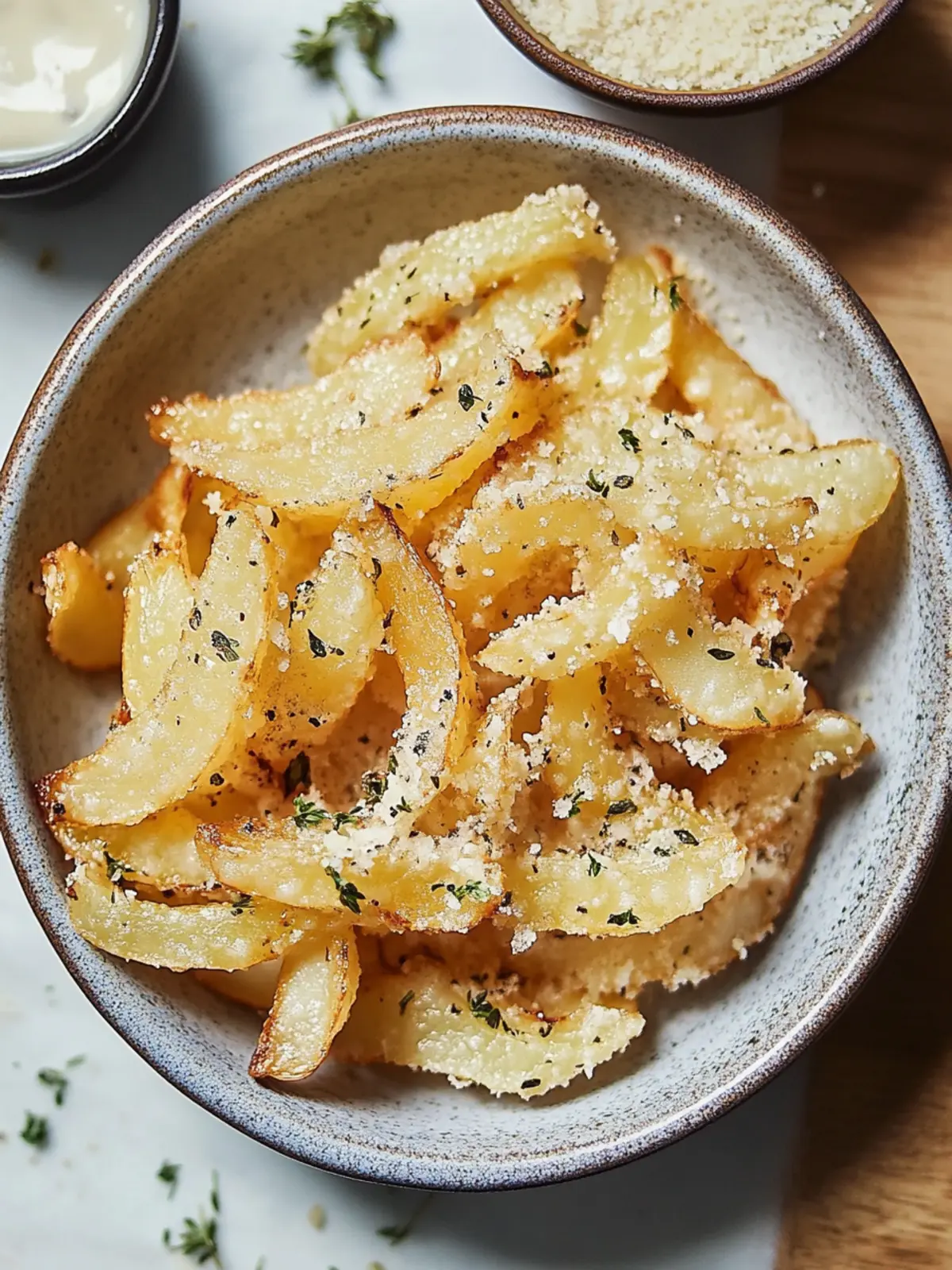Knoblauch Parmesan Pommes