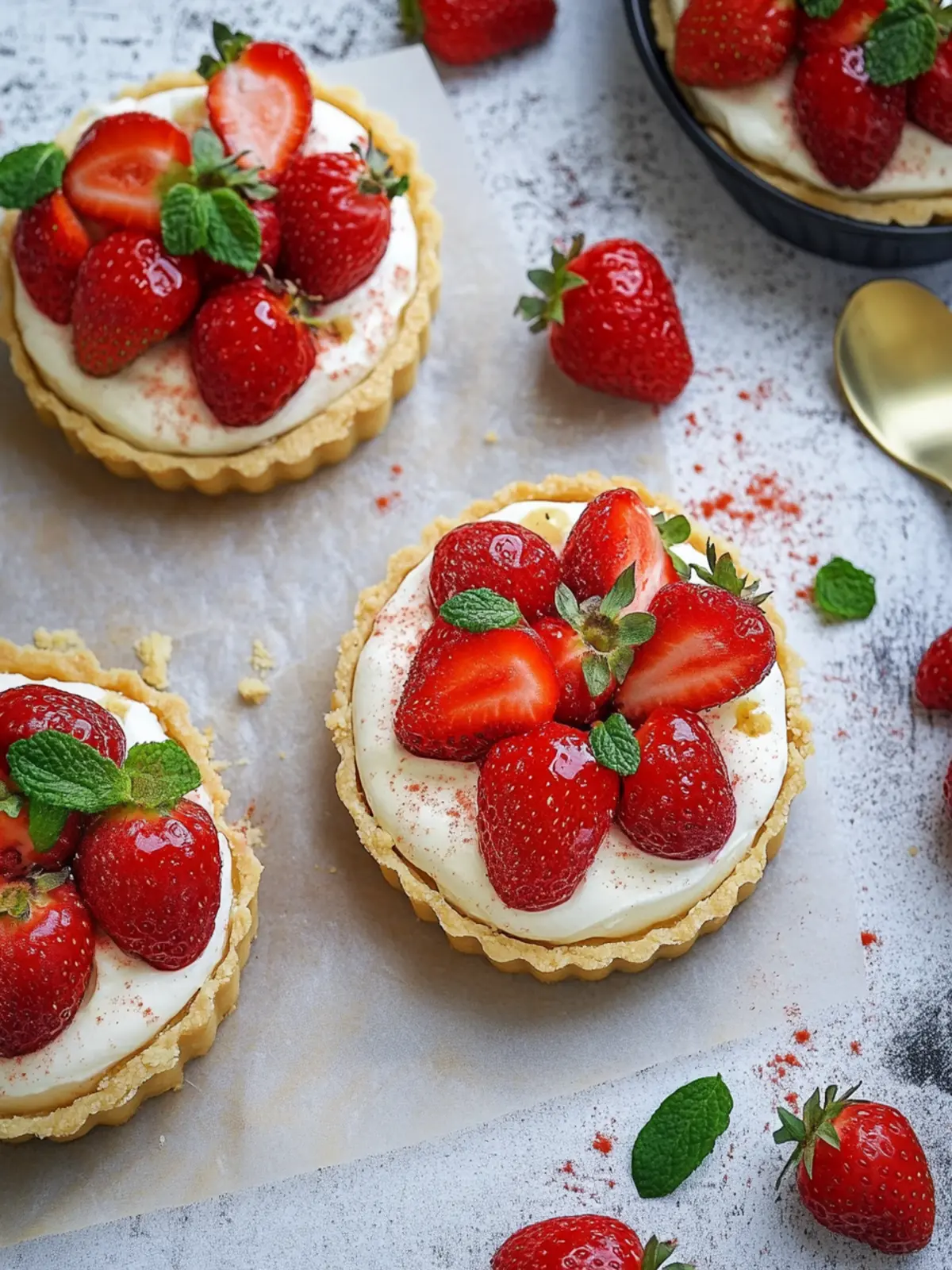 Erdbeer Mascarpone Tartelettes