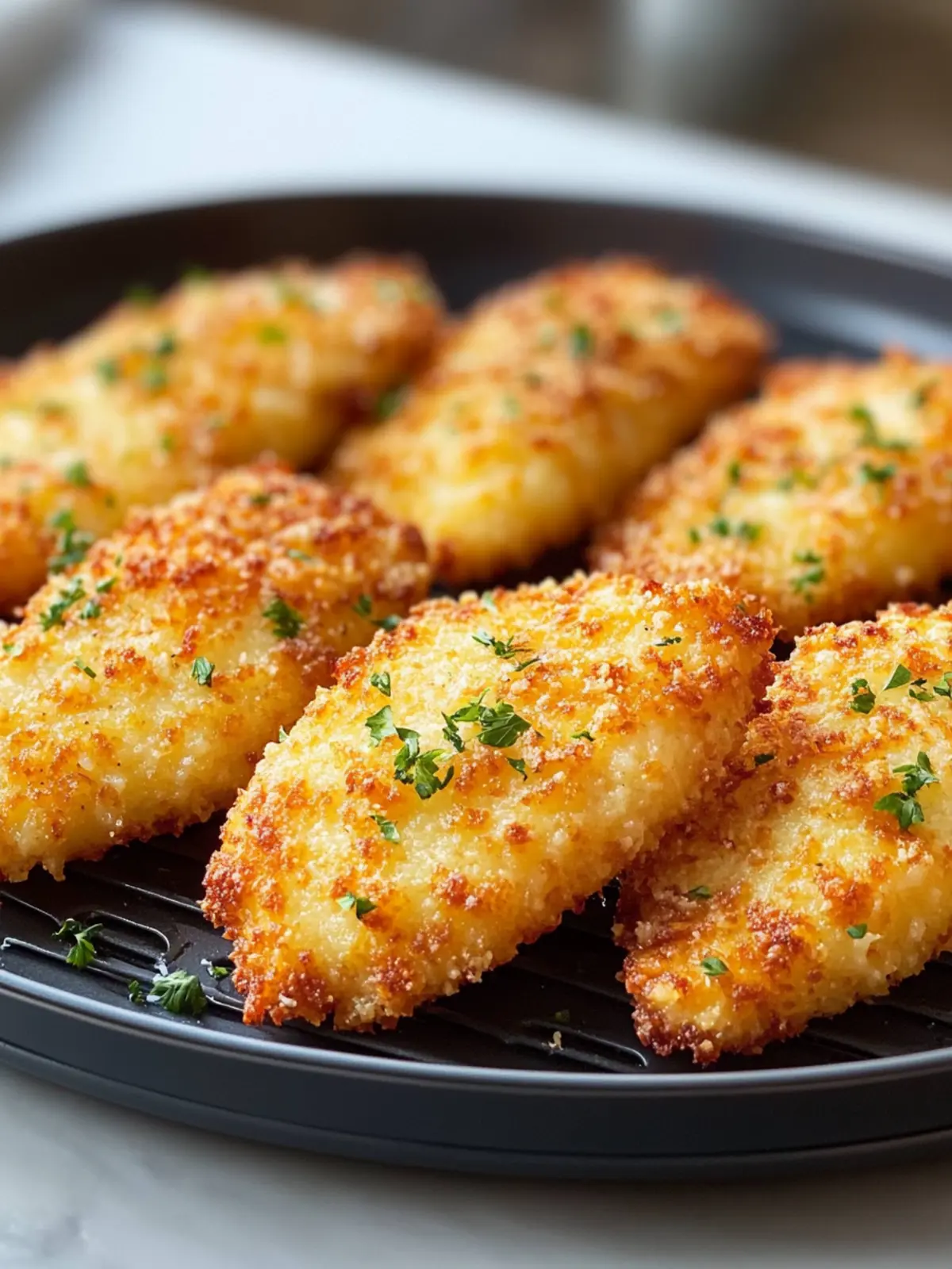 Airfryer Parmesan Hähnchen Rezept