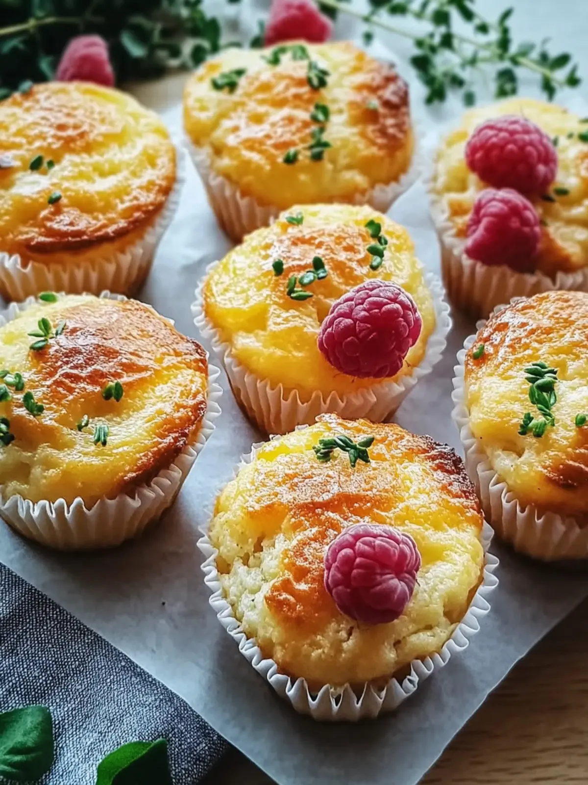 Rührei-Muffins mit Schinken