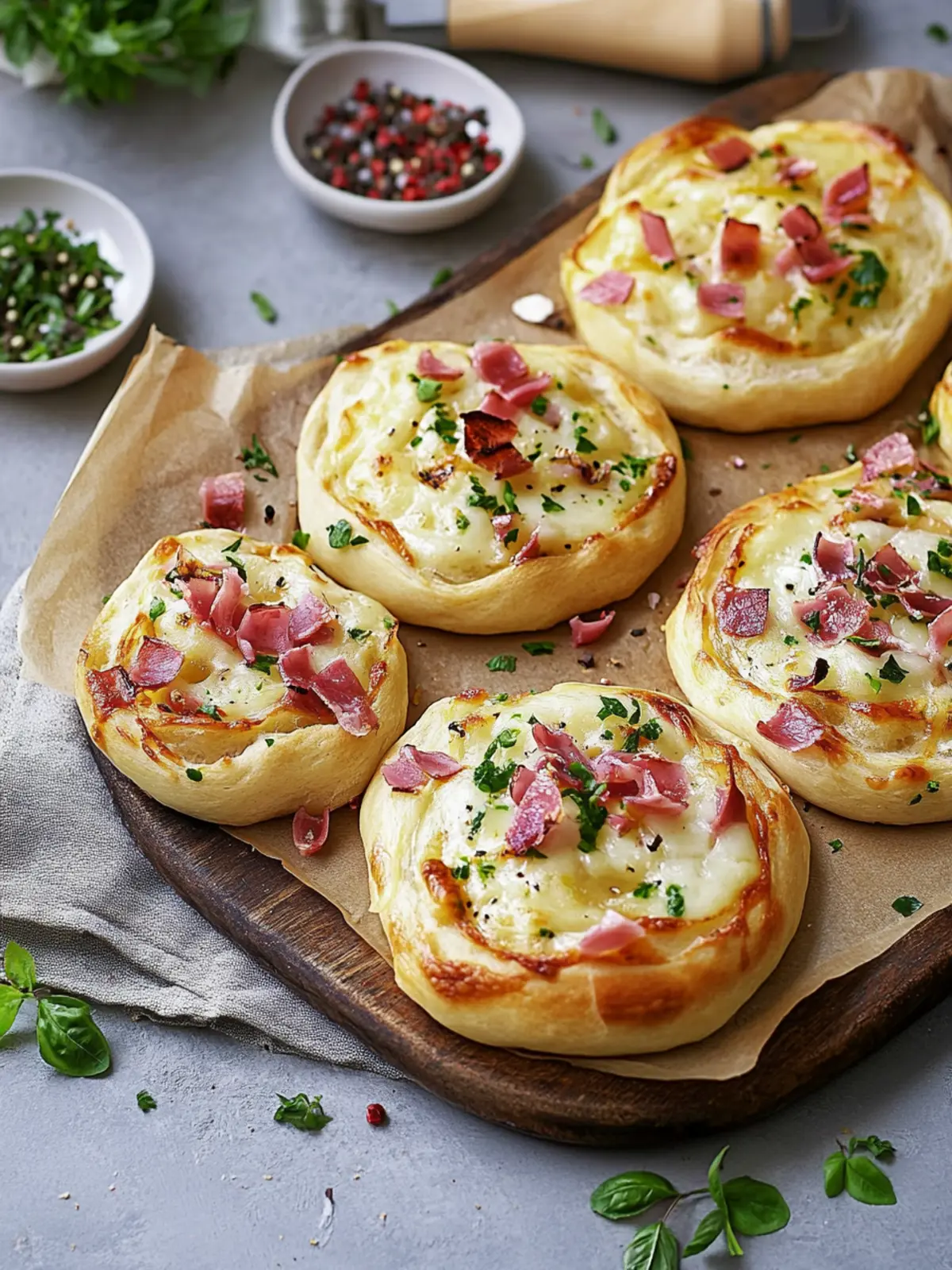 Flammkuchen-Schnecken