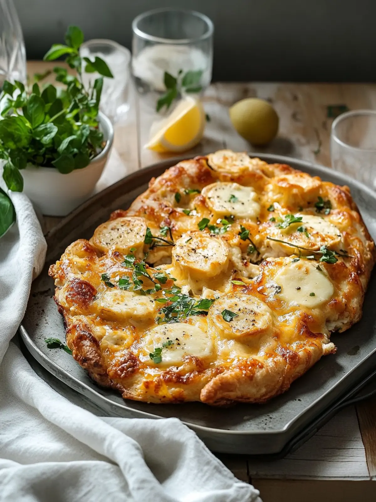 Hähnchen mit Käsekruste