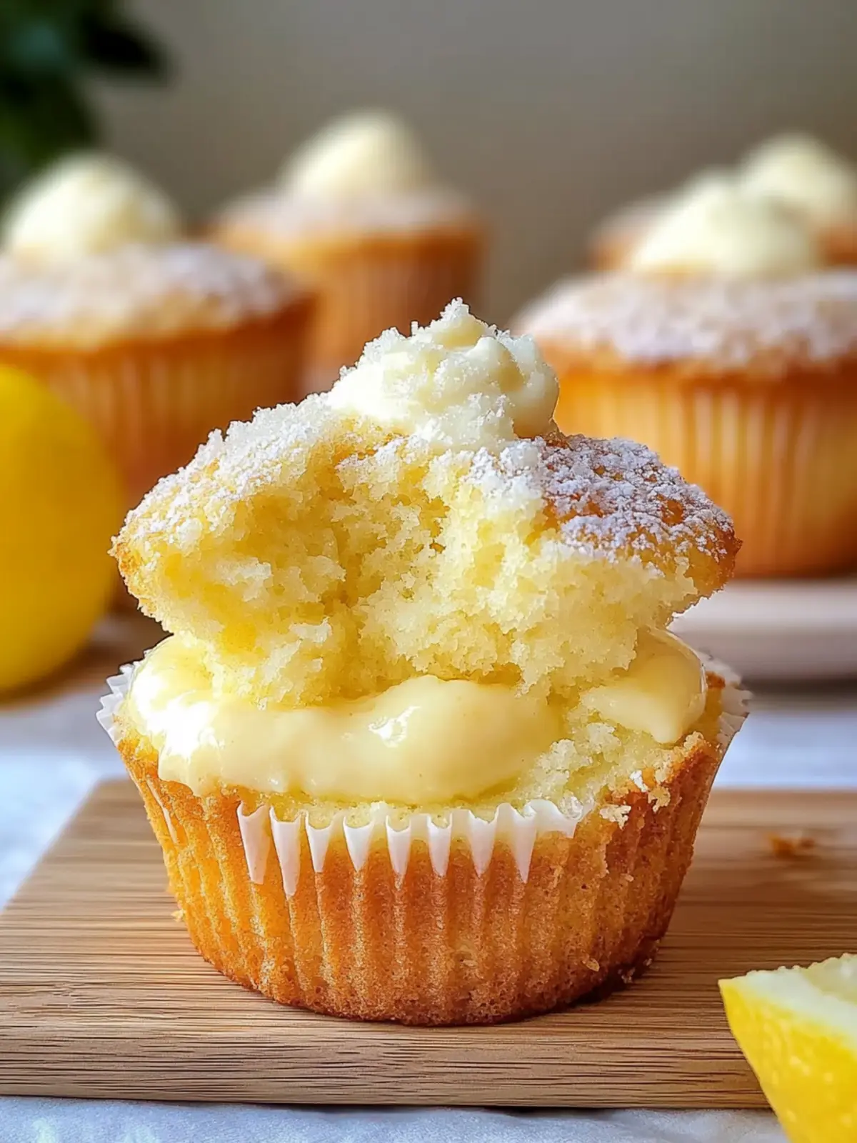 Zitronen-Creme-Käsekuchen-Muffins für den perfekten Genuss