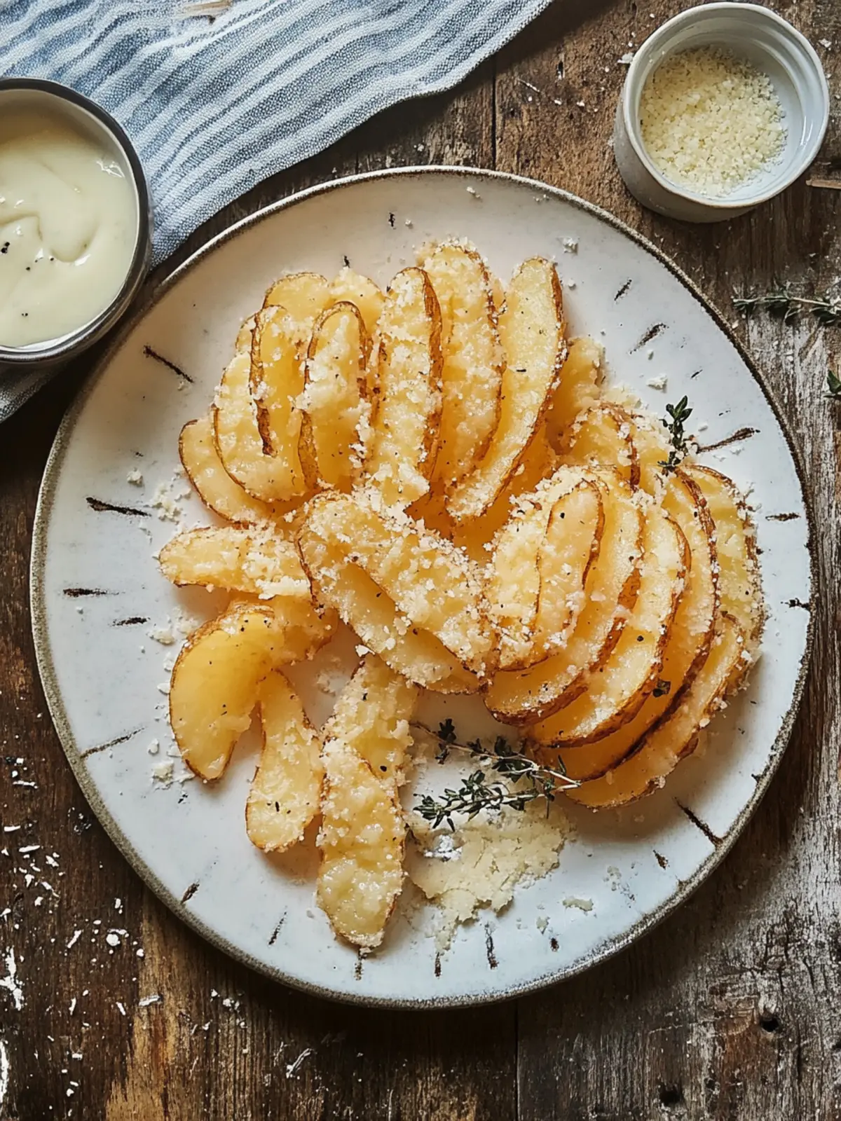 Knoblauch Parmesan Pommes